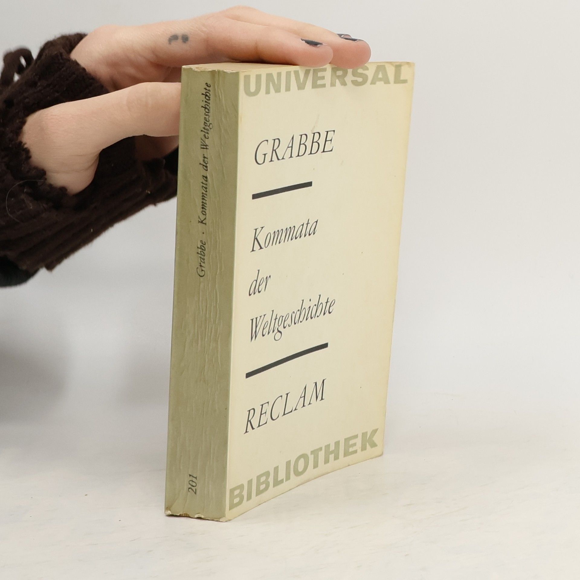 Christian Dietrich Grabbe Kommata der Weltgeschichte