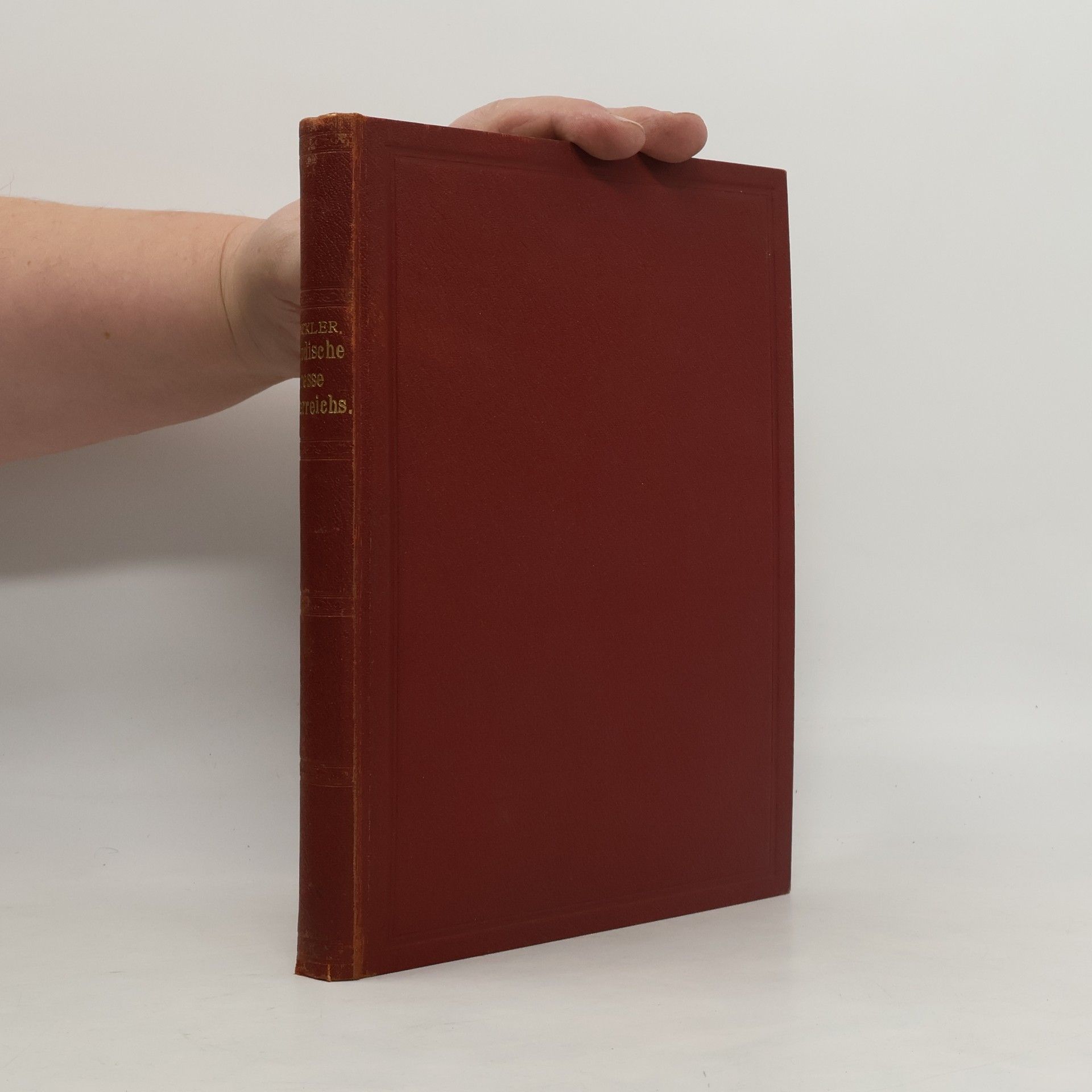 Johann Winckler Die Periodische Presse Oesterreichs