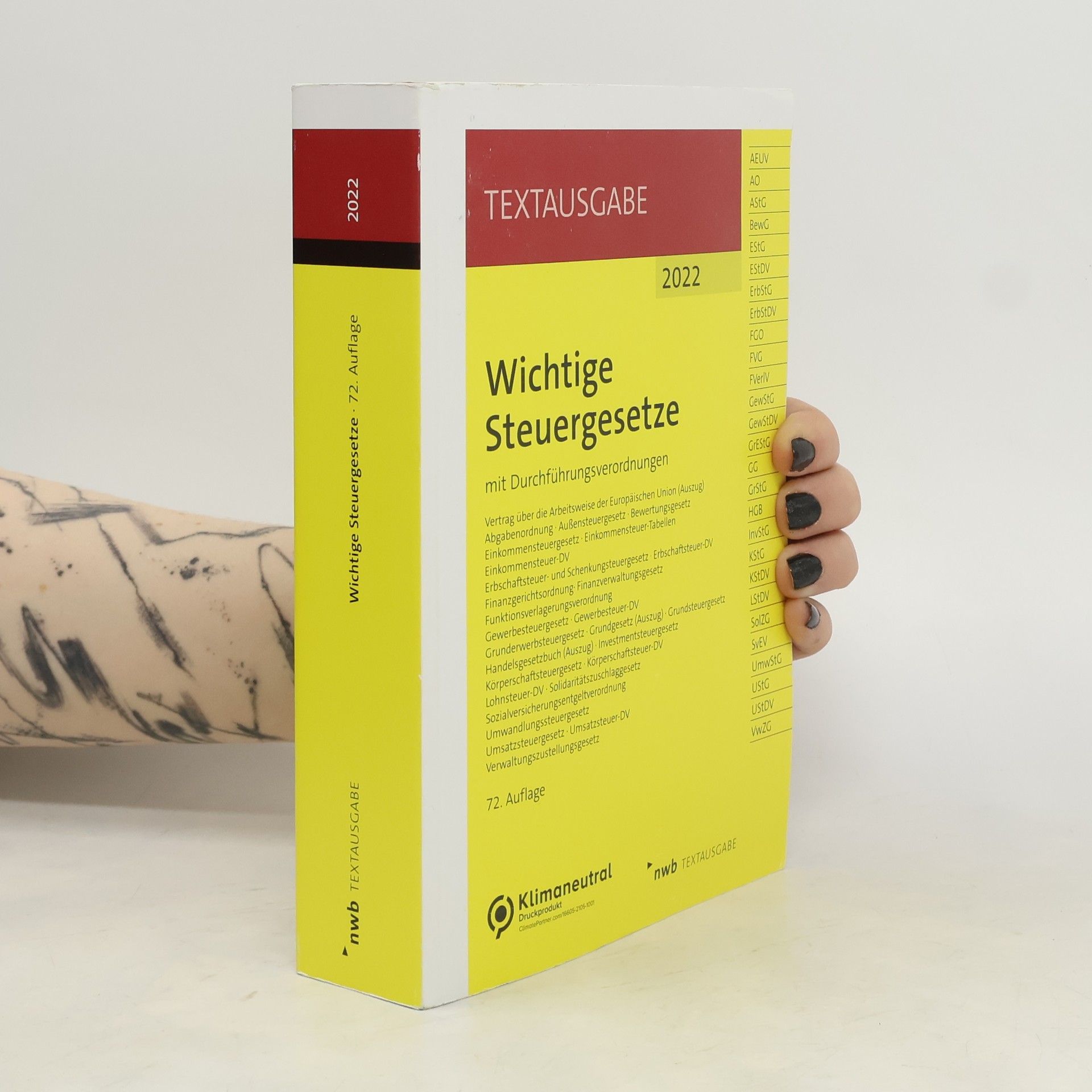 Various authors Wichtige Steuergesetze