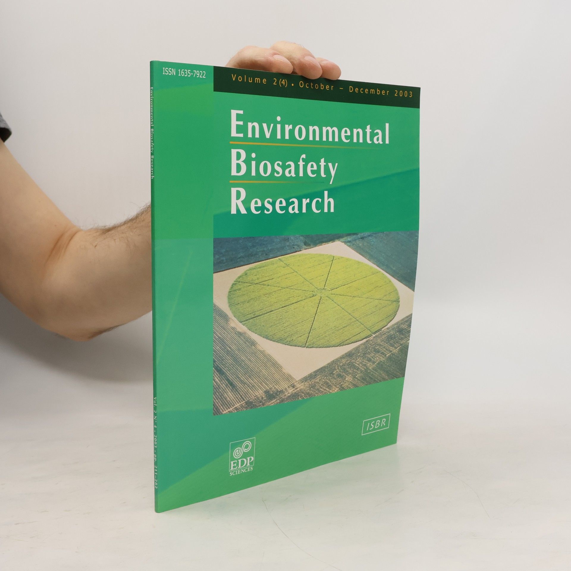 Various authors Environmental Biosafety Research 2(4)