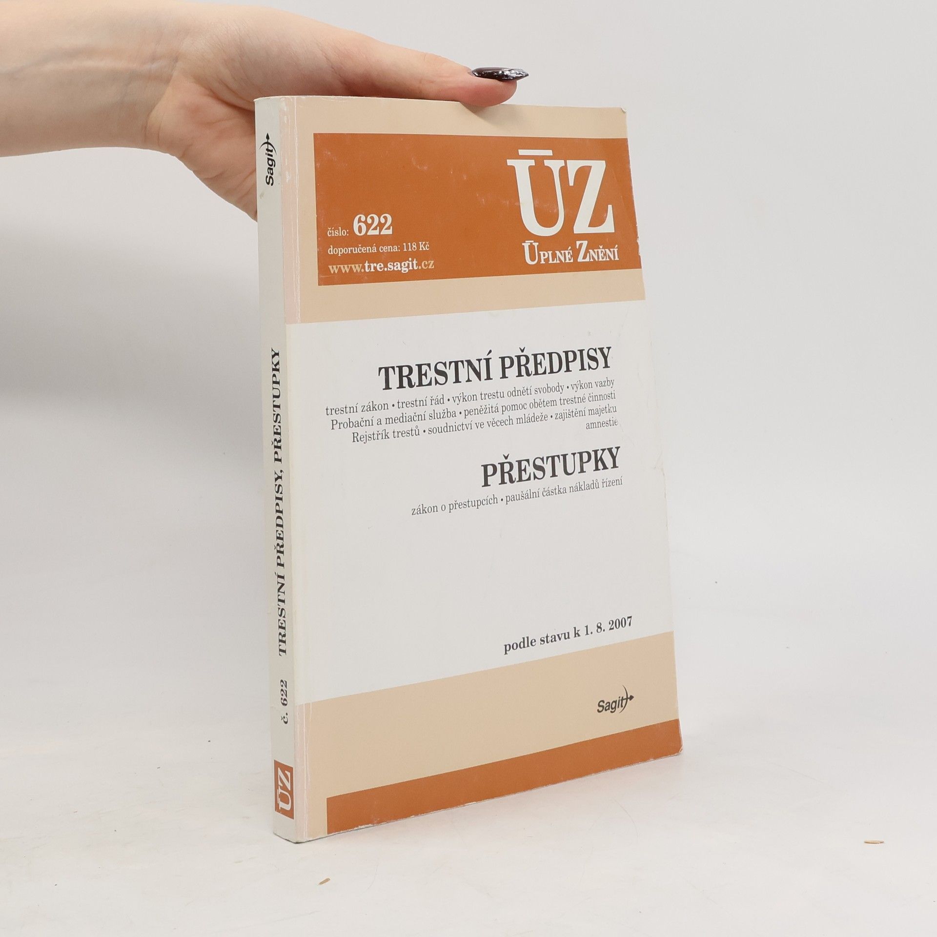 Collectif d'auteurs Trestní předpisy. Přestupny. Číslo 622