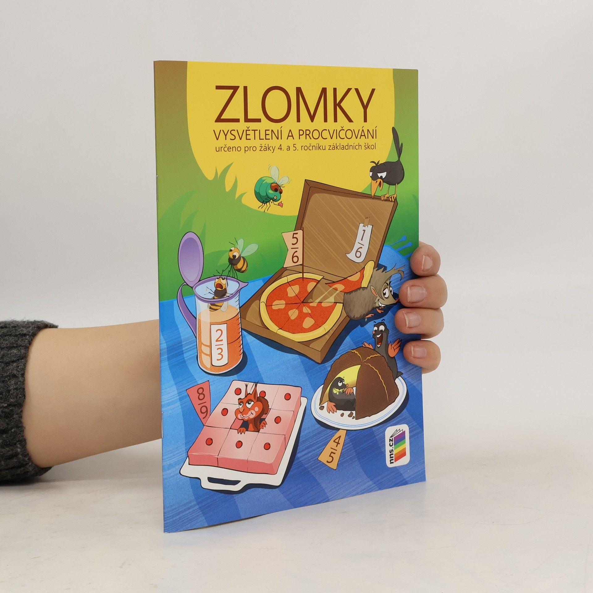 NNS Zlomky – vysvětlení a procvičování pro 4. a 5. ročník (barevný pracovní sešit)
