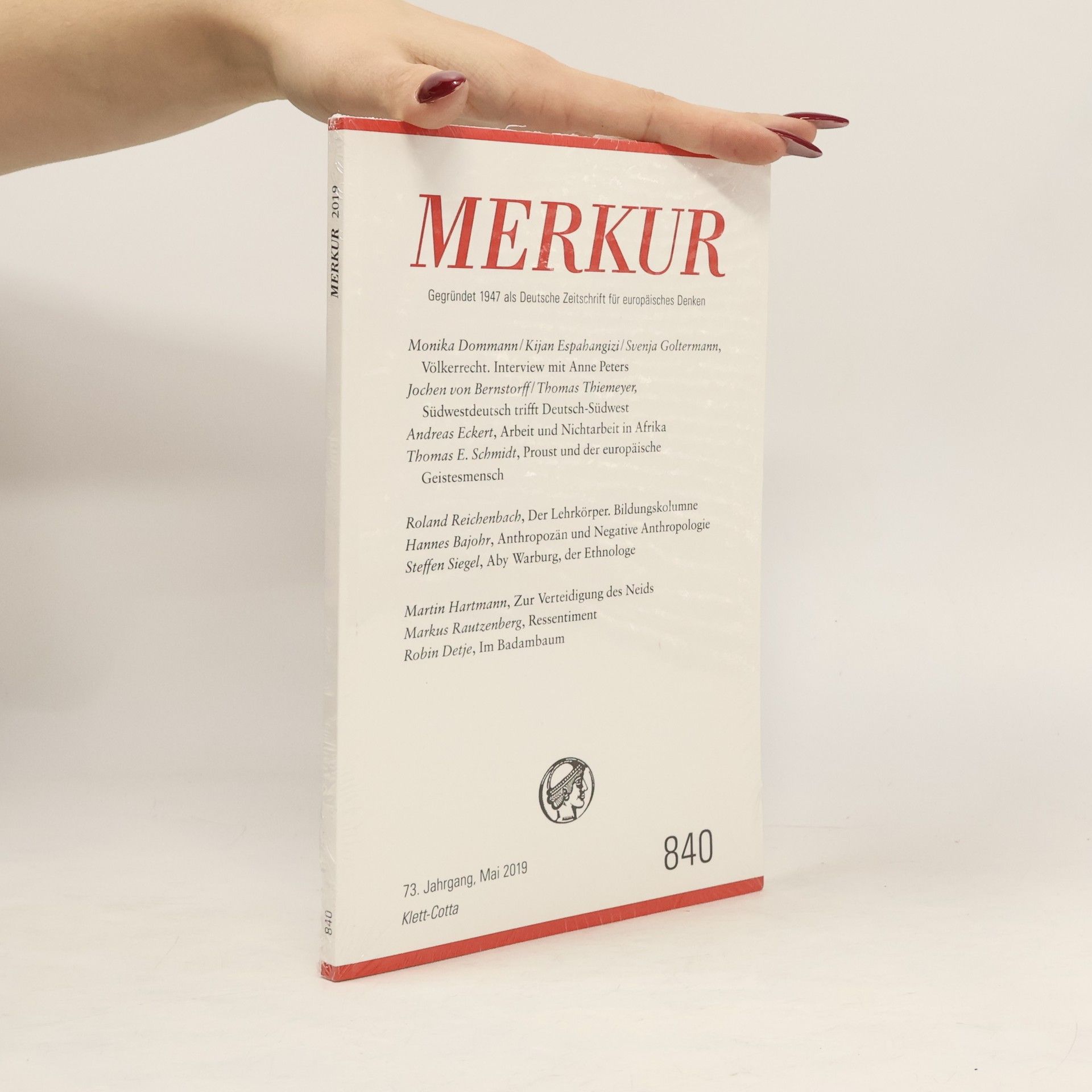 Christian Demand MERKUR Gegründet 1947 als Dt. Zeitschrift Nr. 840, Heft Mai 2019