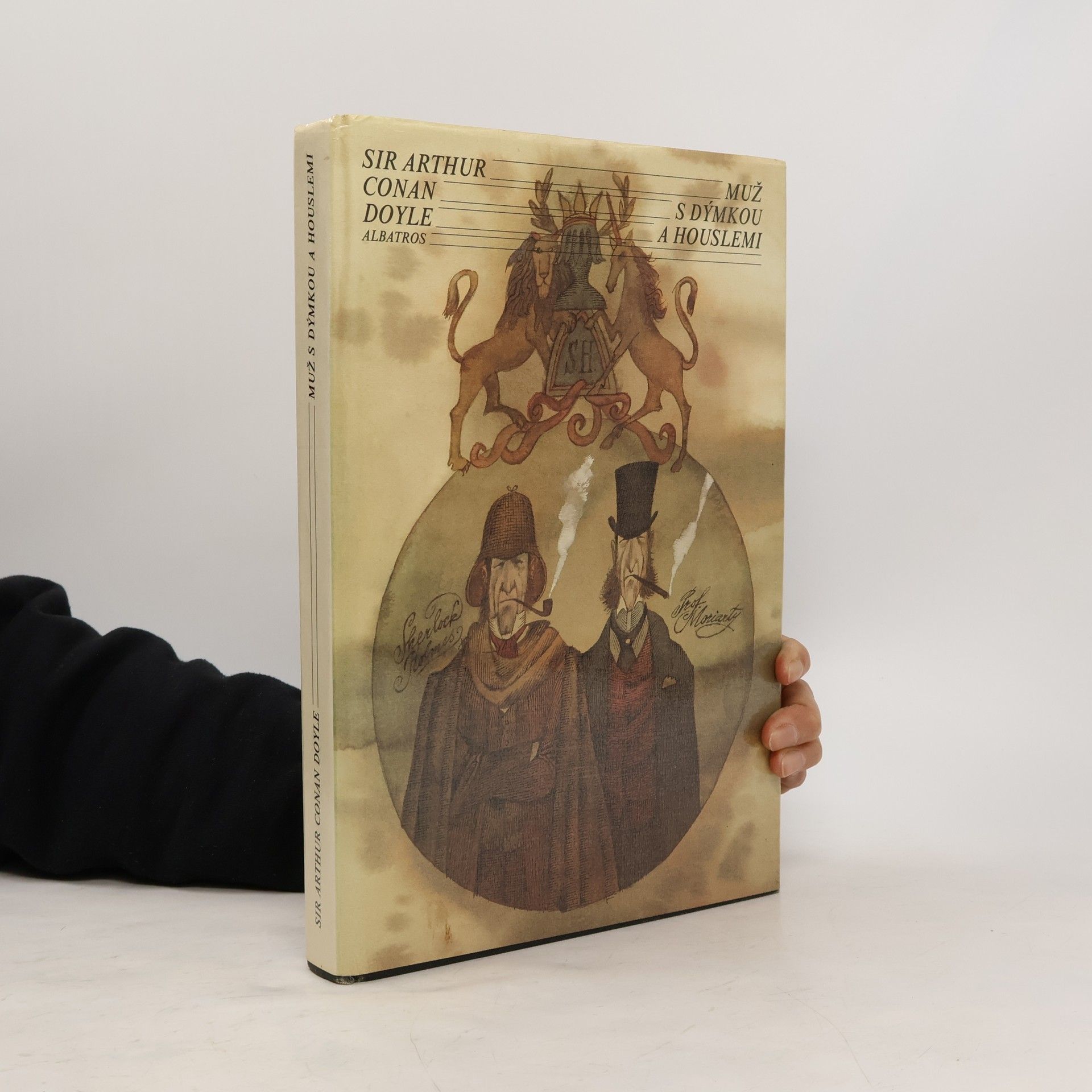 Muž s dýmkou a houslemi