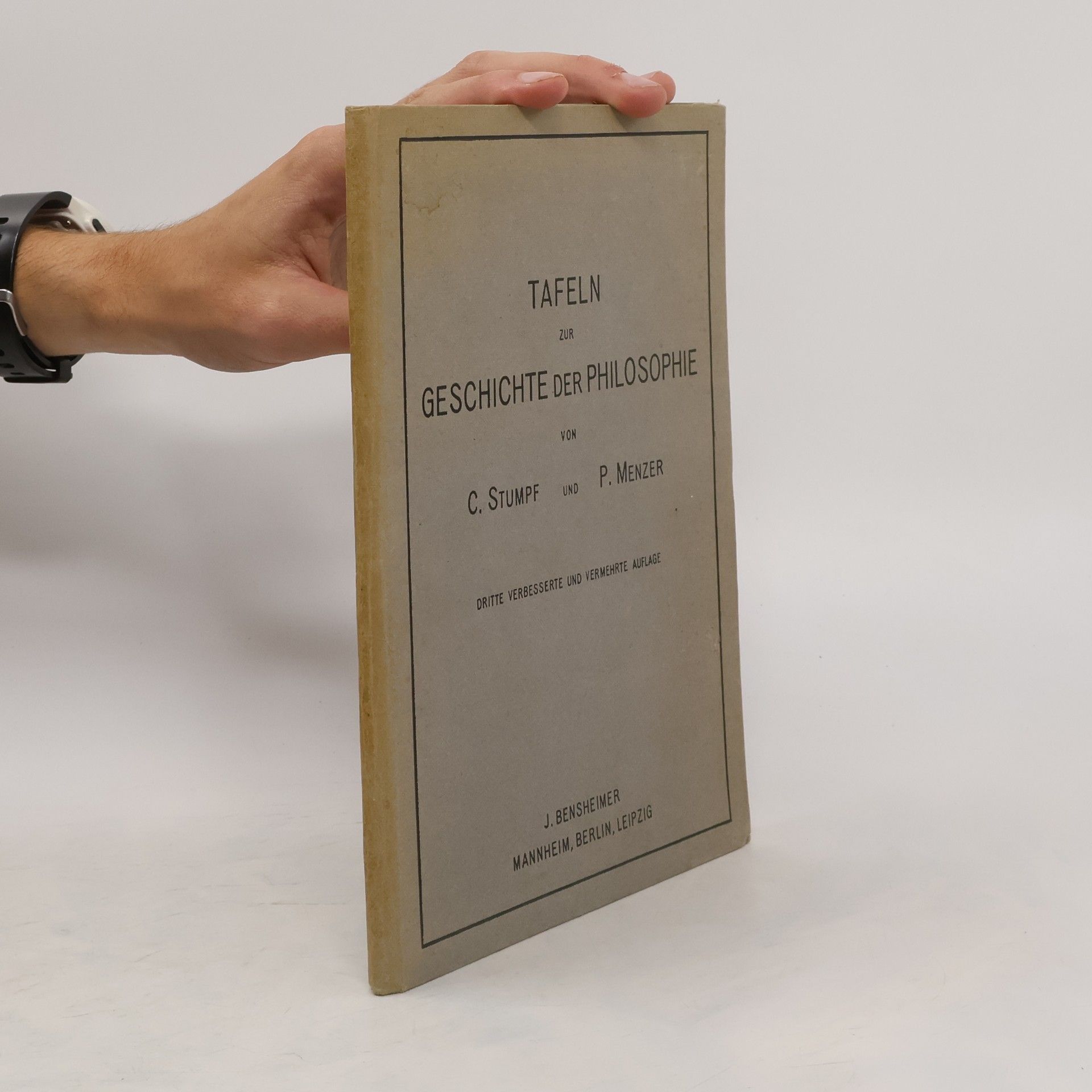 Tafeln zur Geschichte der Philosophie