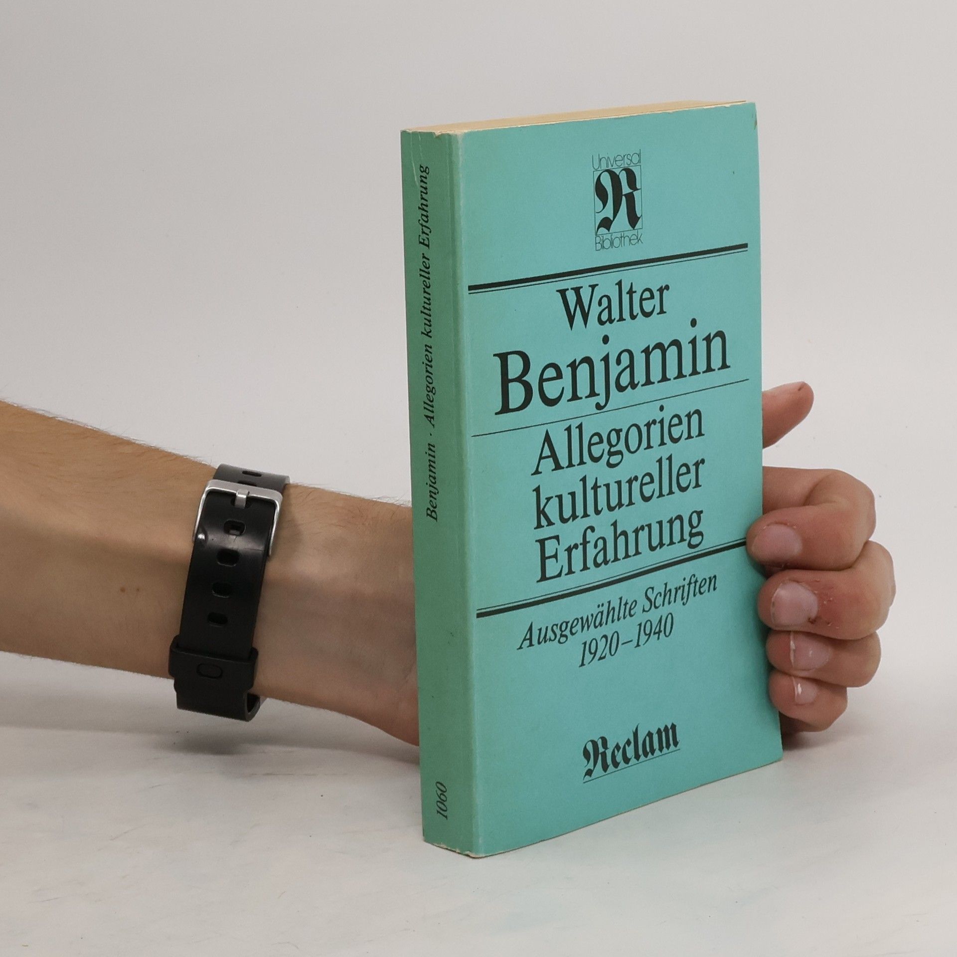 Walter Benjamin Allegorien kultureller Erfahrung. Ausgewählte Schriften 1920 - 1940