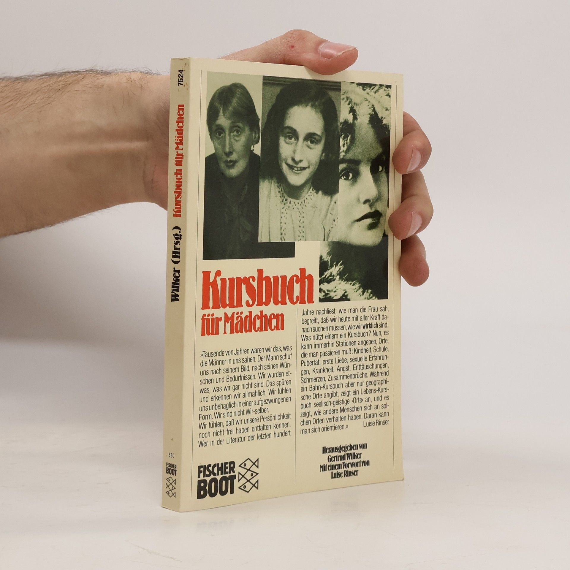 Gertrud Wilker Kursbuch für Mädchen. Vorw. v. Luise Rinser