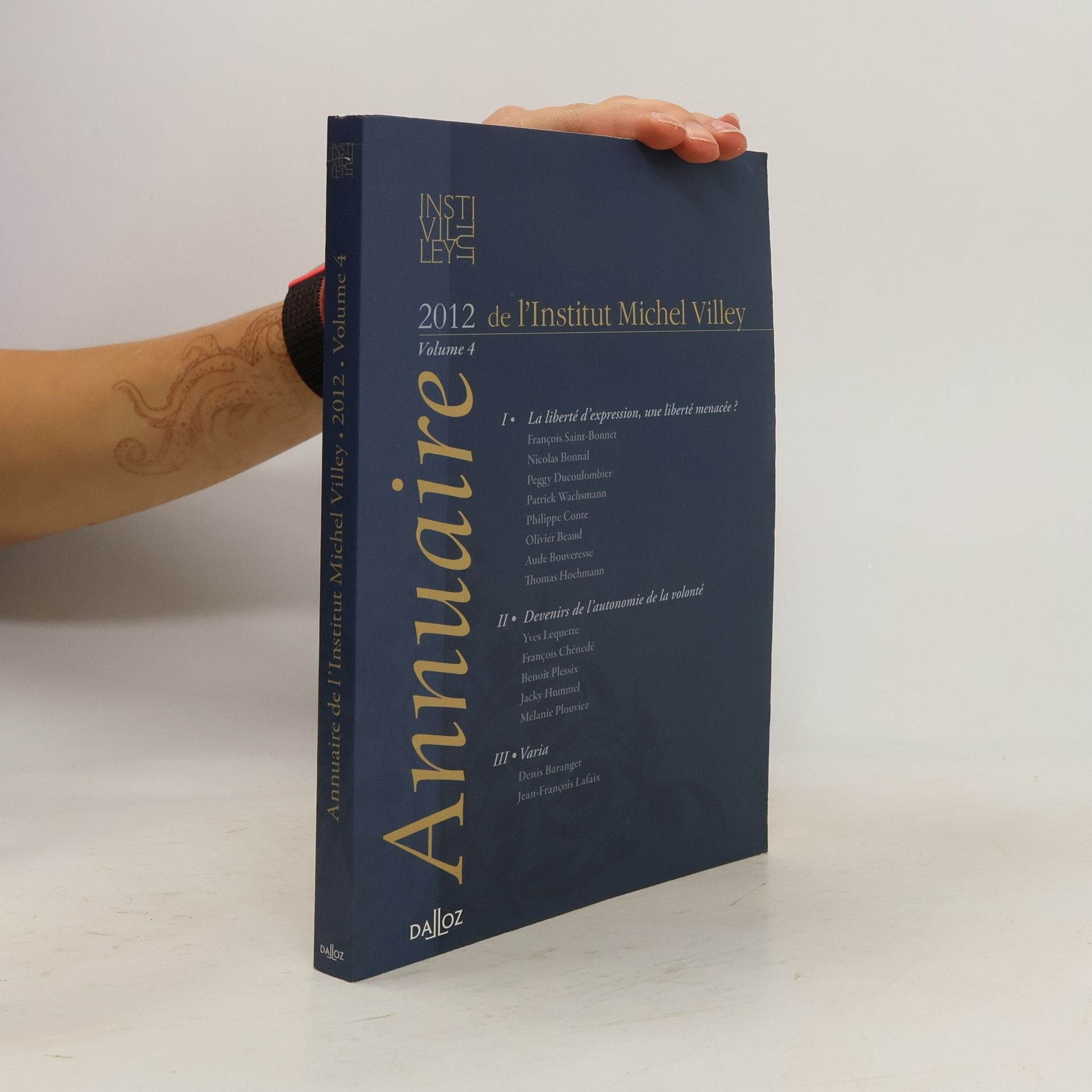 Institut Michel Villey Annuaire de l'Institut Michel Villey 2012 - Volume 4