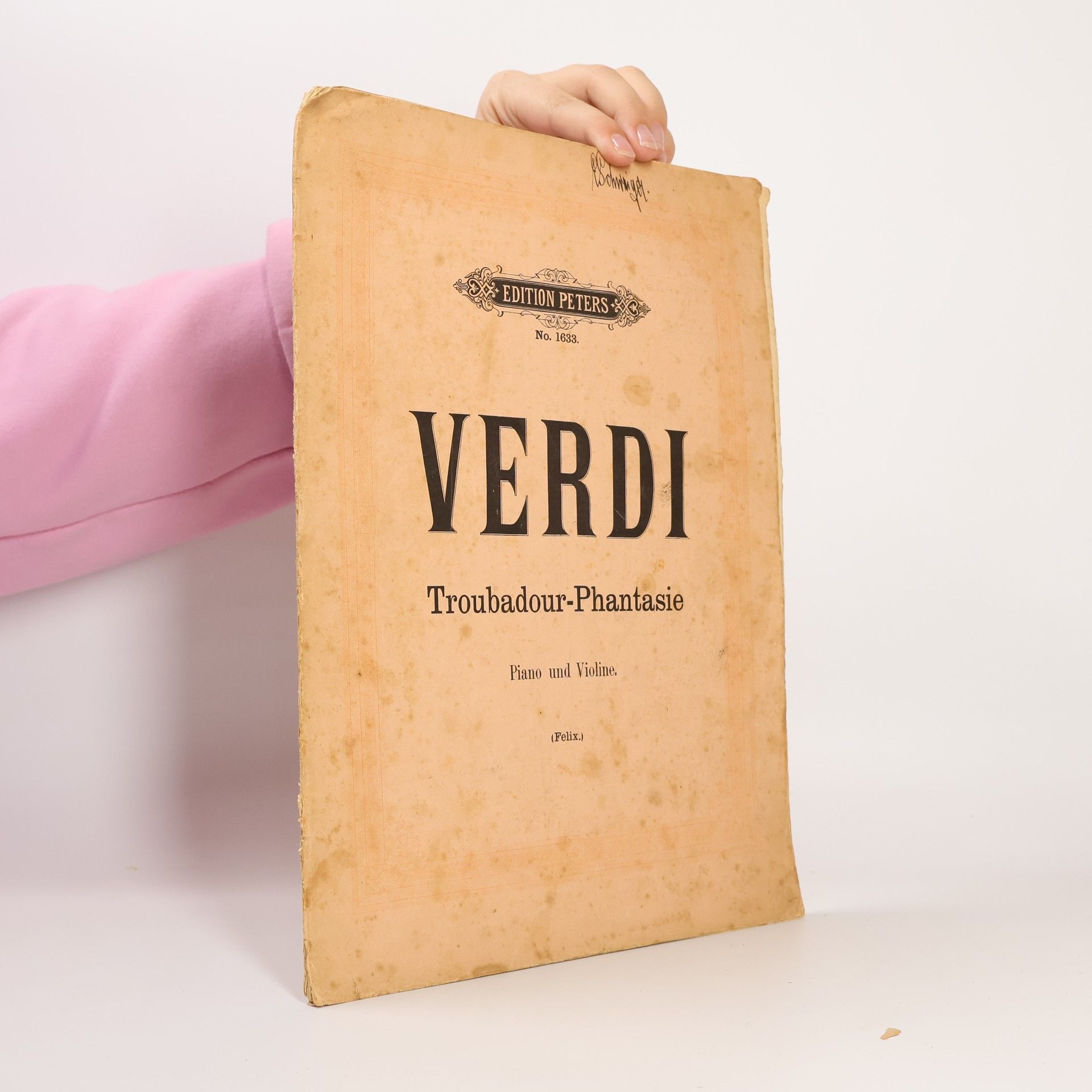 Giuseppe Verdi Troubadour-Phantasie. Piano und Violine