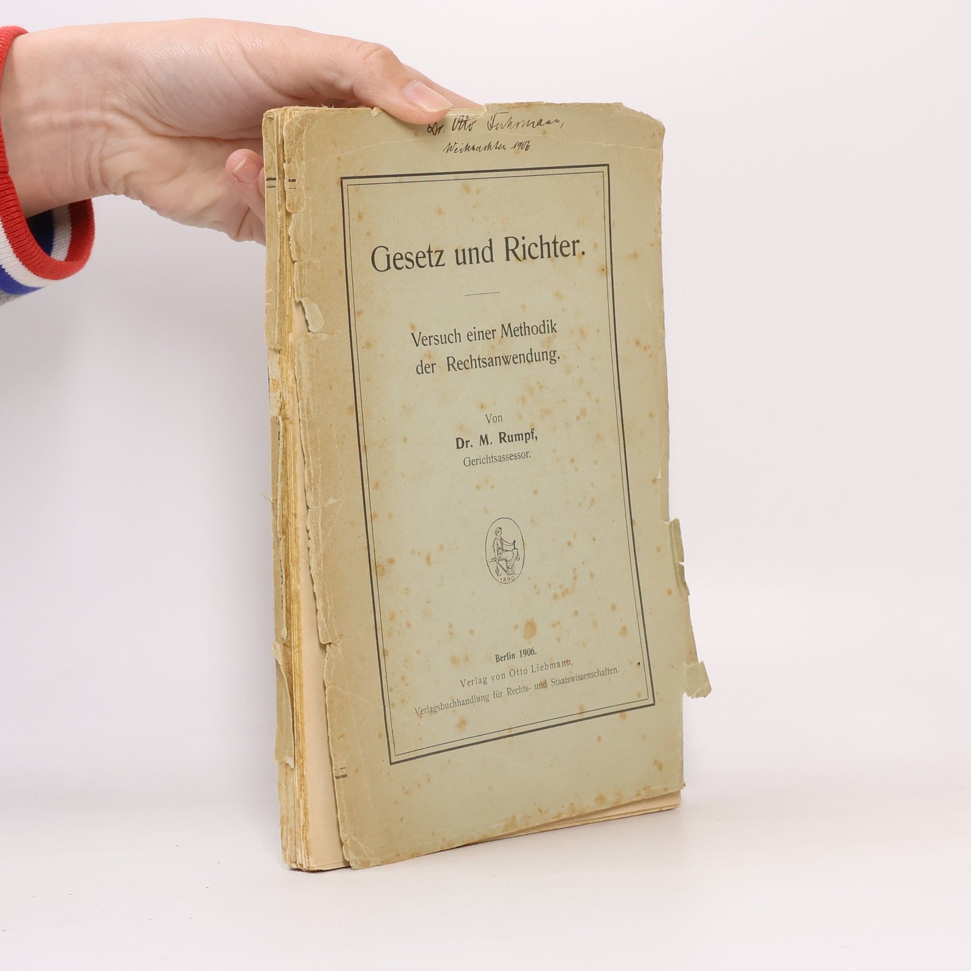 Max Rumpf Gesetz und Richter