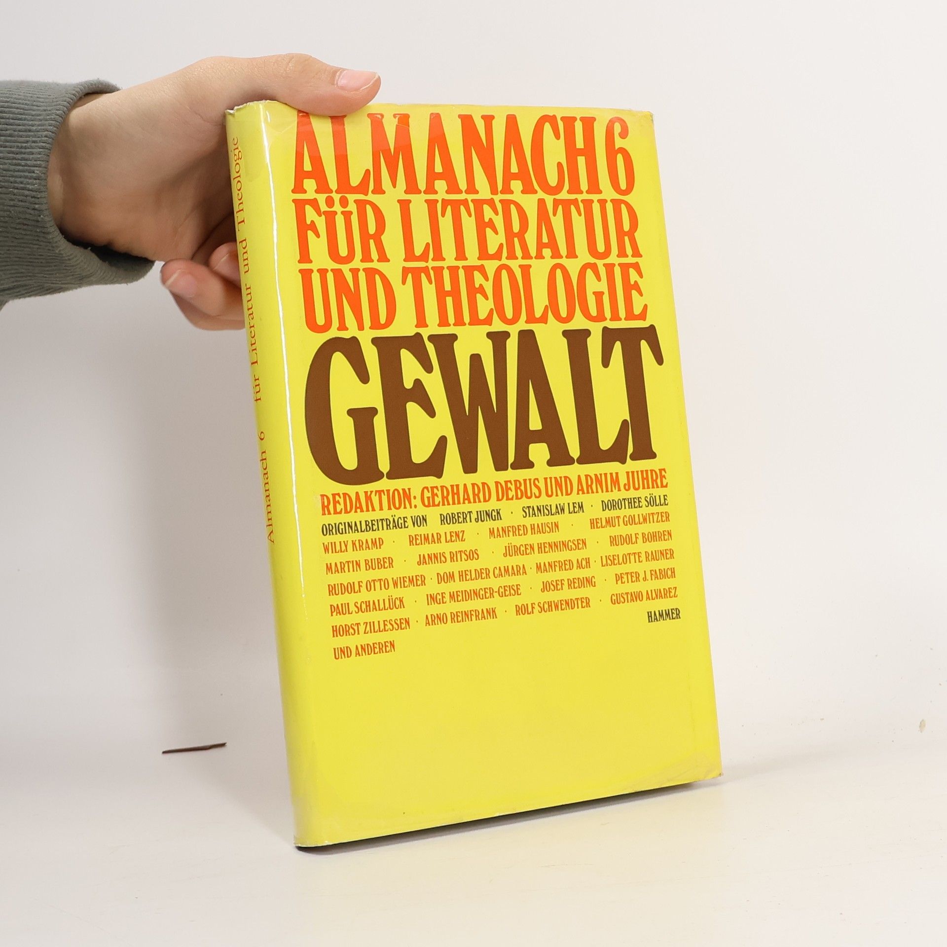 Autores varios Almanach 6 für Literatur und Theologie Gewalt