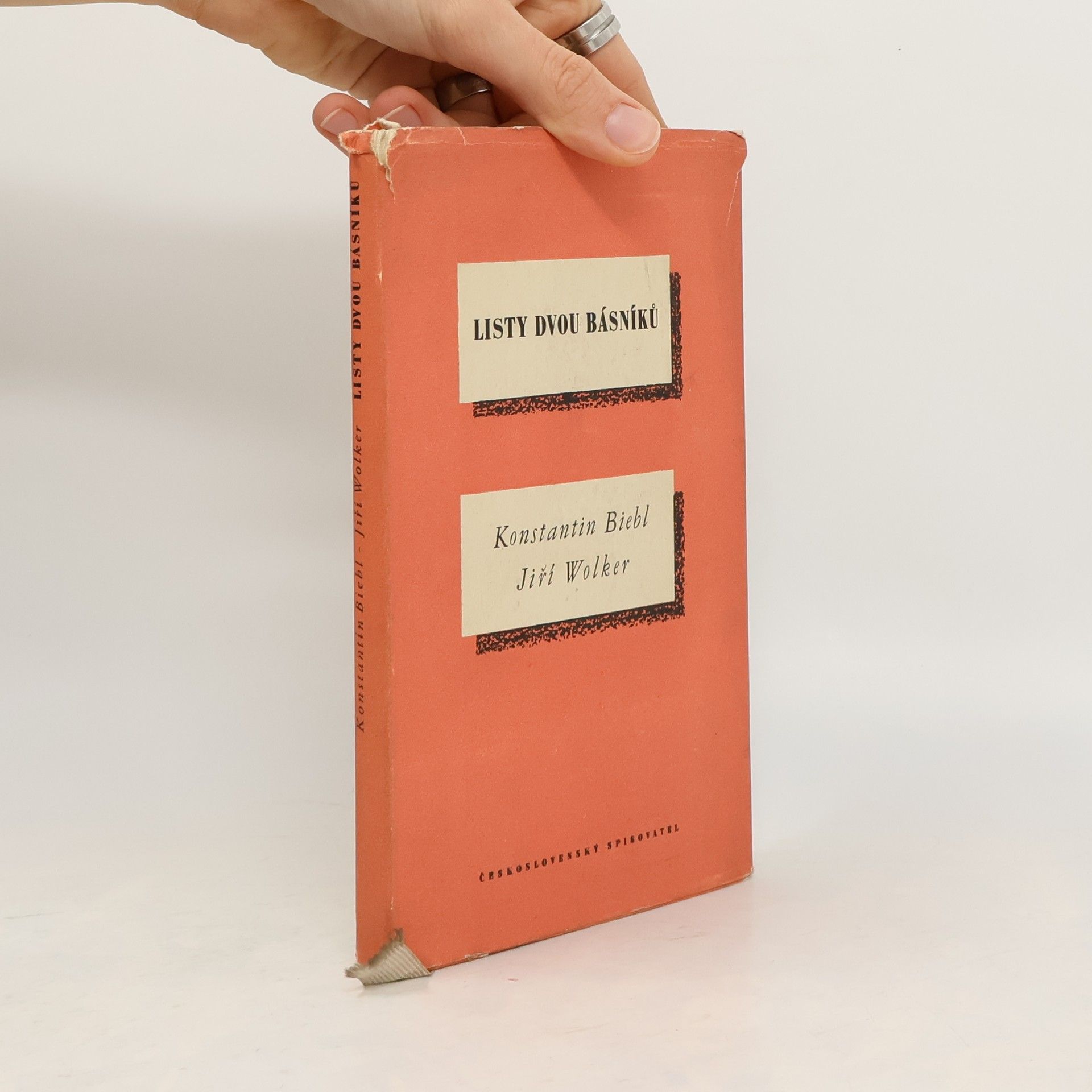 Konstantin Biebl Listy dvou básníků