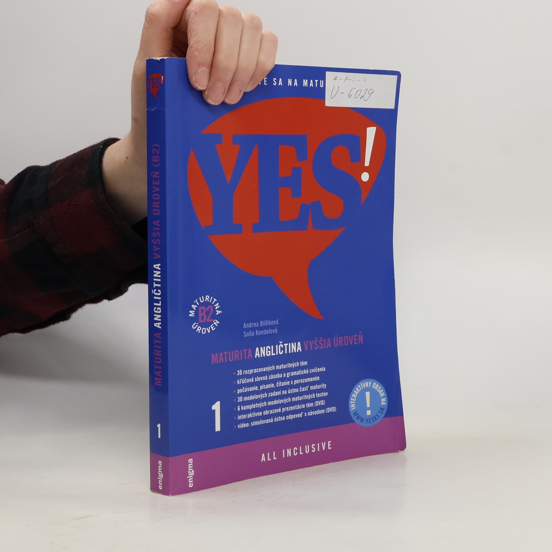 Andrea Billíková Yes! Angličtina 1. Maturita. Vyššia úroveň B2