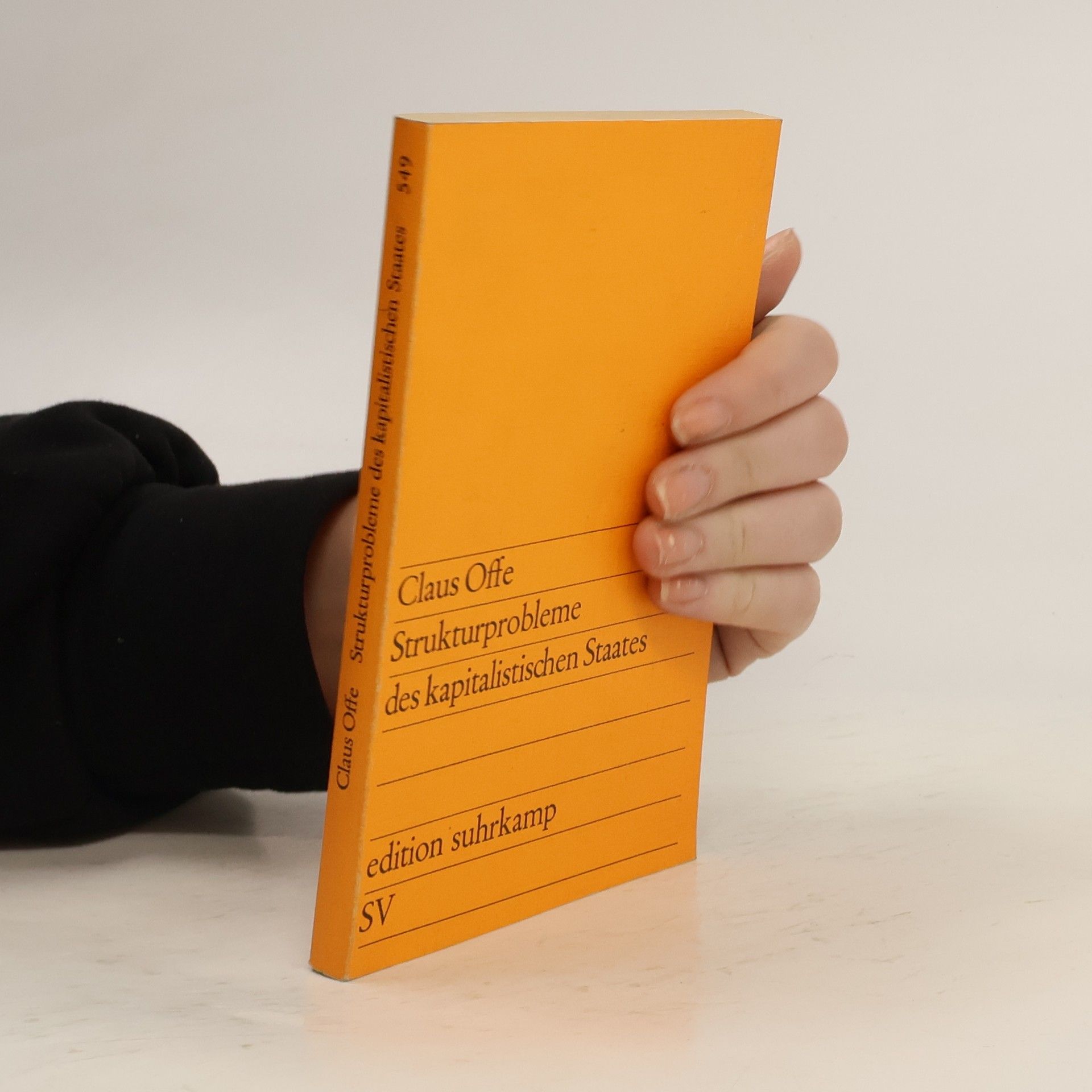 Claus Offe Strukturprobleme des kapitalistischen Staates