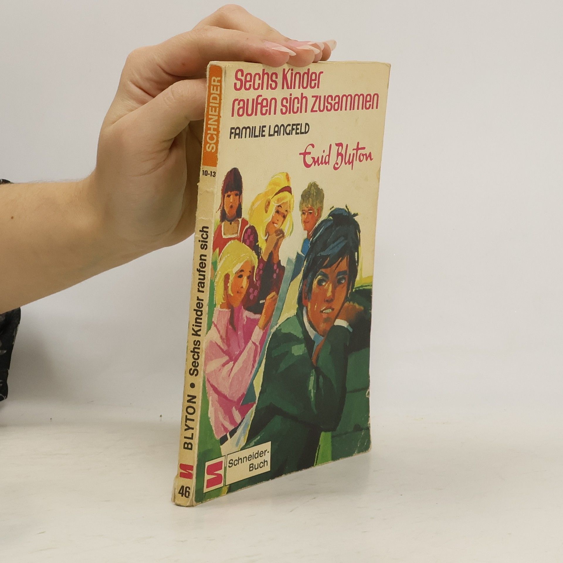 Enid Blyton Sechs Kinder raufen sich zusammen.
