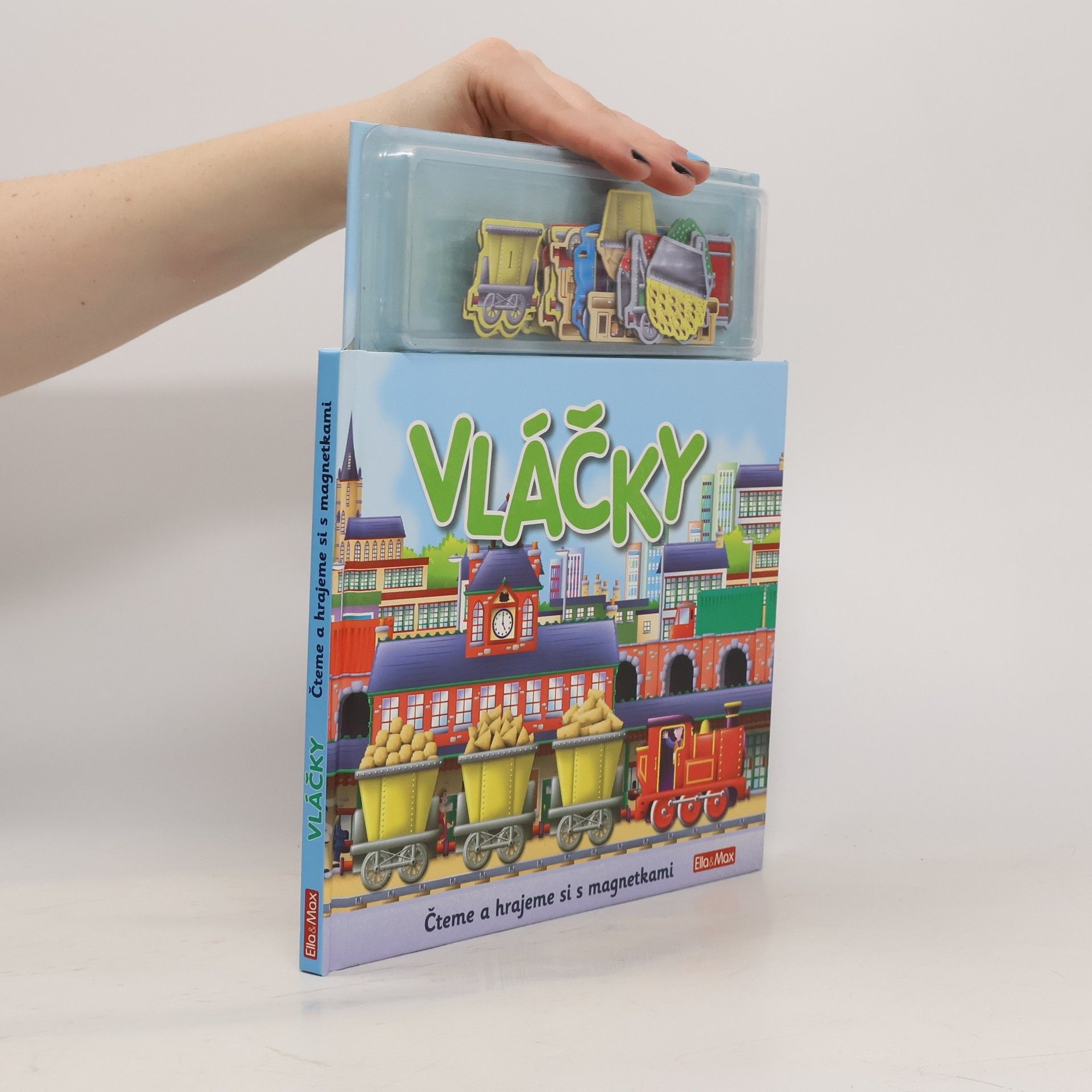 Vláčky : čteme a hrajeme si s magnetkami