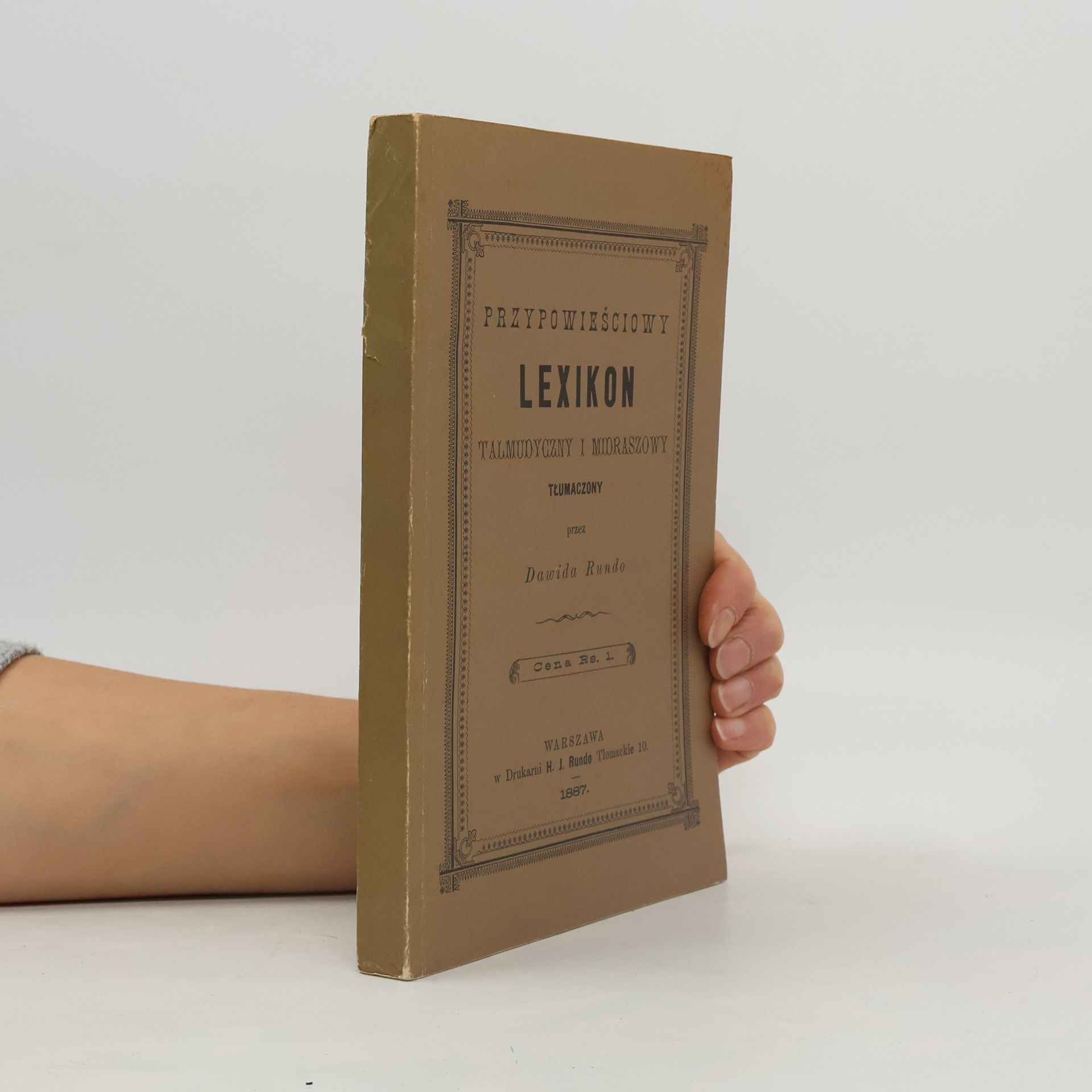 Dawida Rundo Przypowiesciowy lexikon talmudyczny i midraszowy