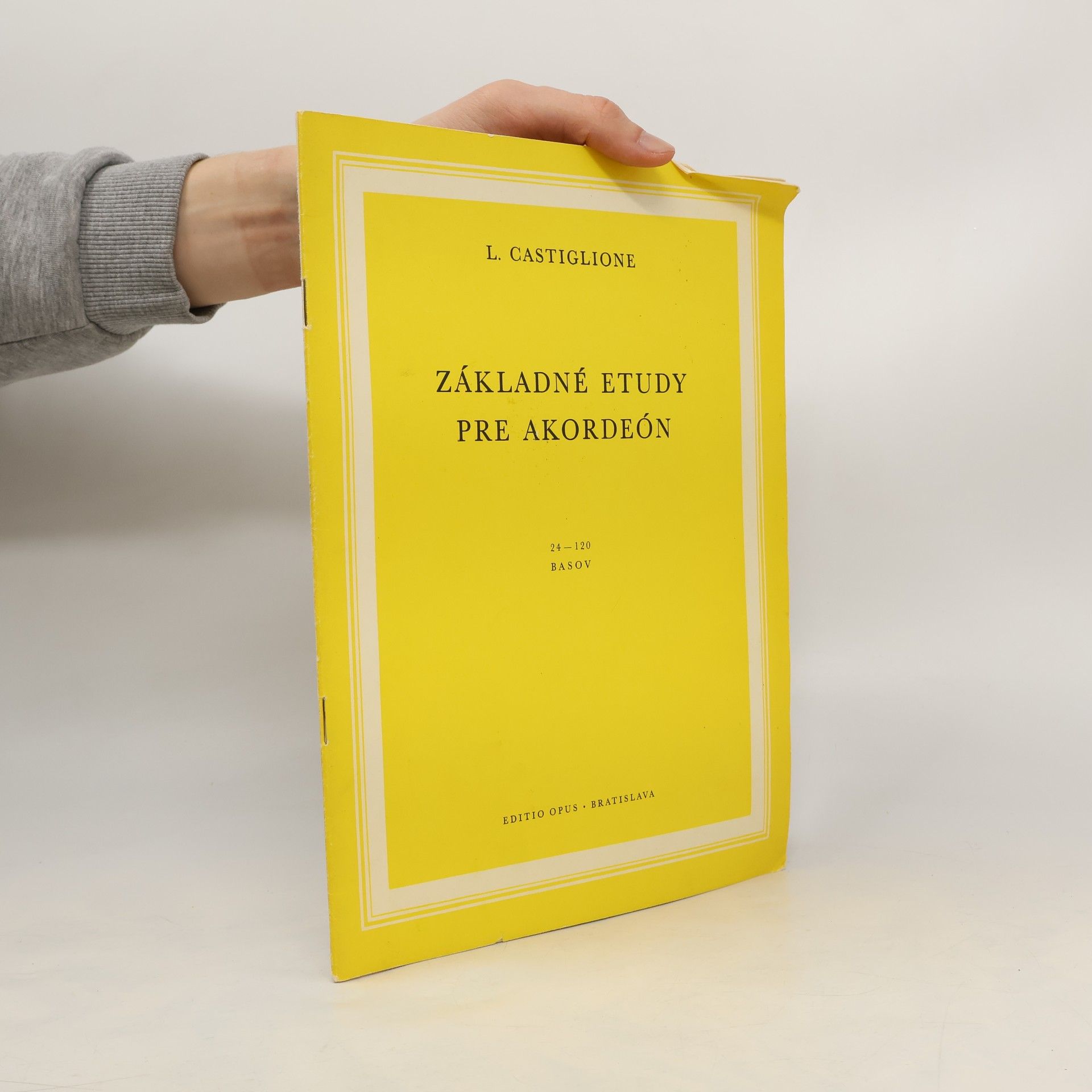 Ladislav Castiglione Základné etudy pre akordeón