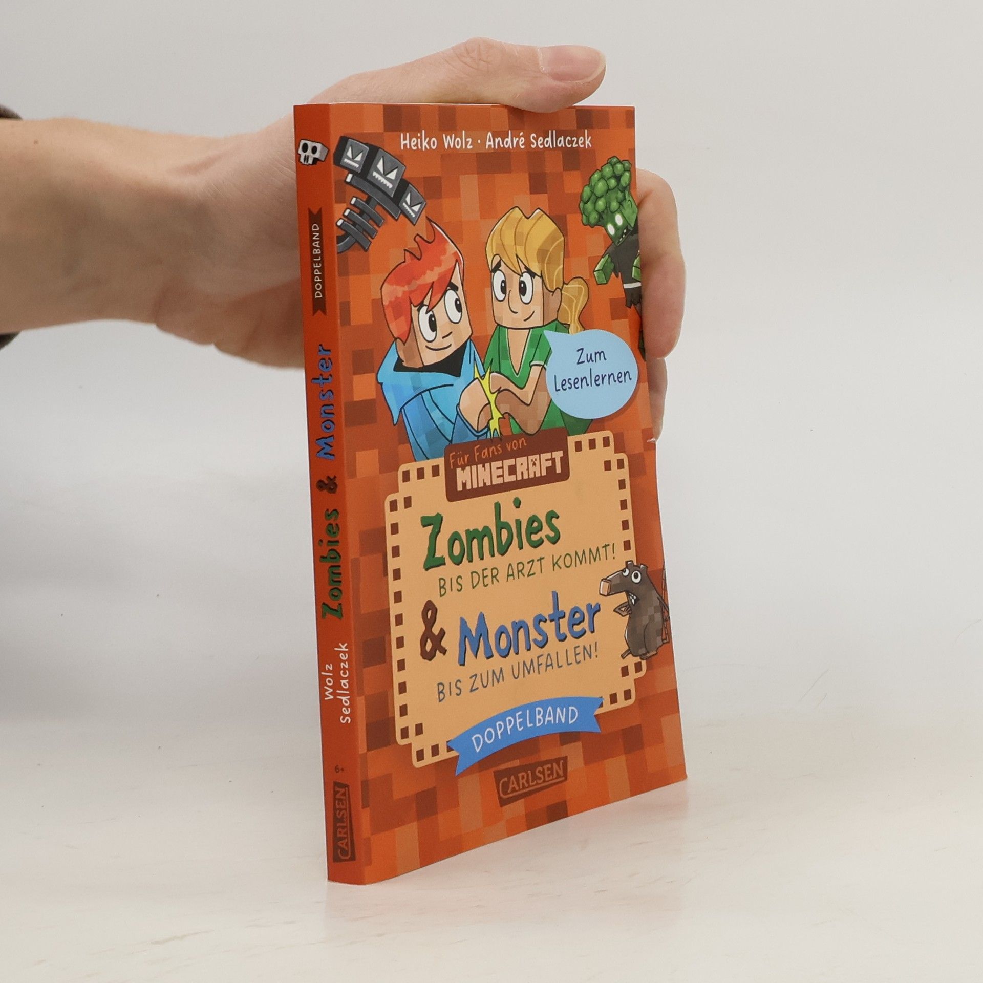 Lesenlernen mit Spaß – Minecraft: Doppelband – Enthält die Bände: Zombies – bis der Arzt kommt! (Band 1)/Monster – bis zum Umfallen! (Band 2)