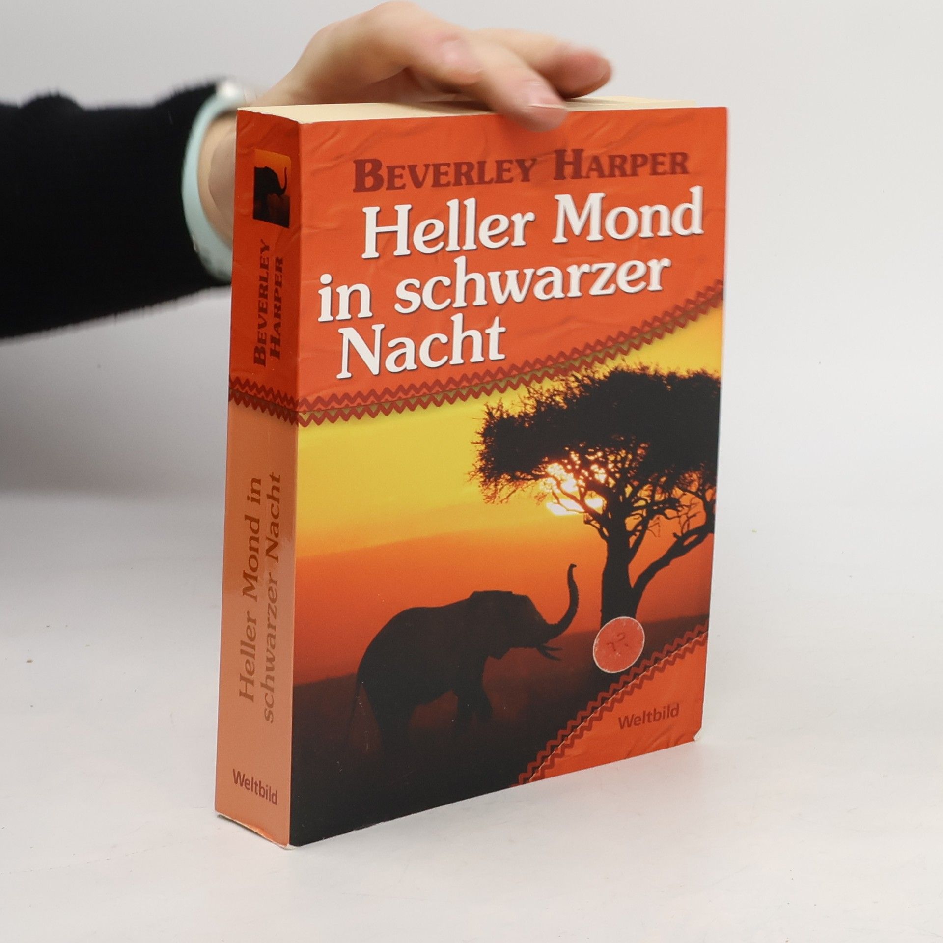 Heller Mond in schwarzer nacht