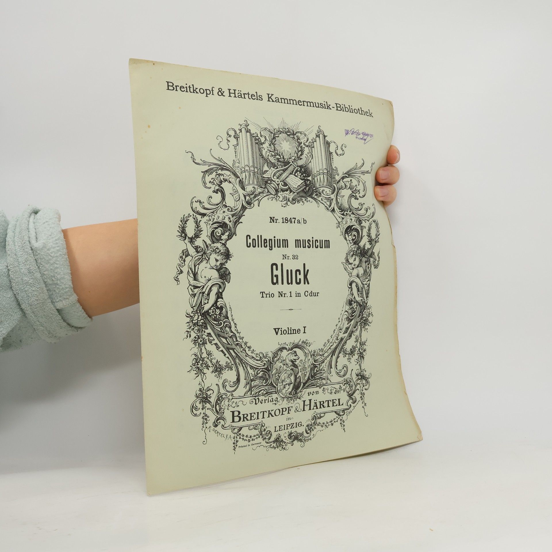 Auteurscollectief Collegium musicum Gluck. Violine I