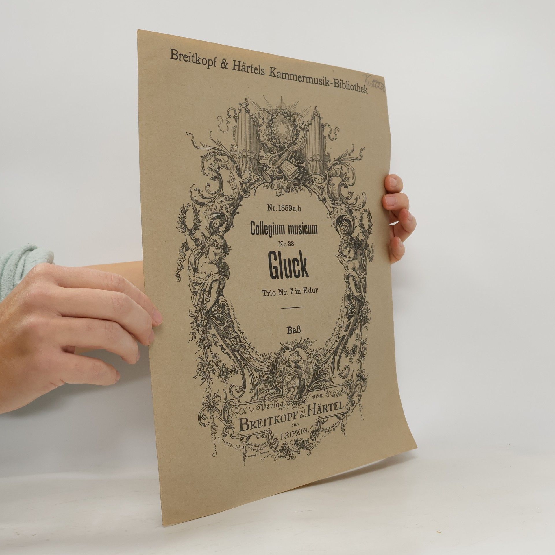 Autorenkollektiv Collegium musicum Gluck Baß