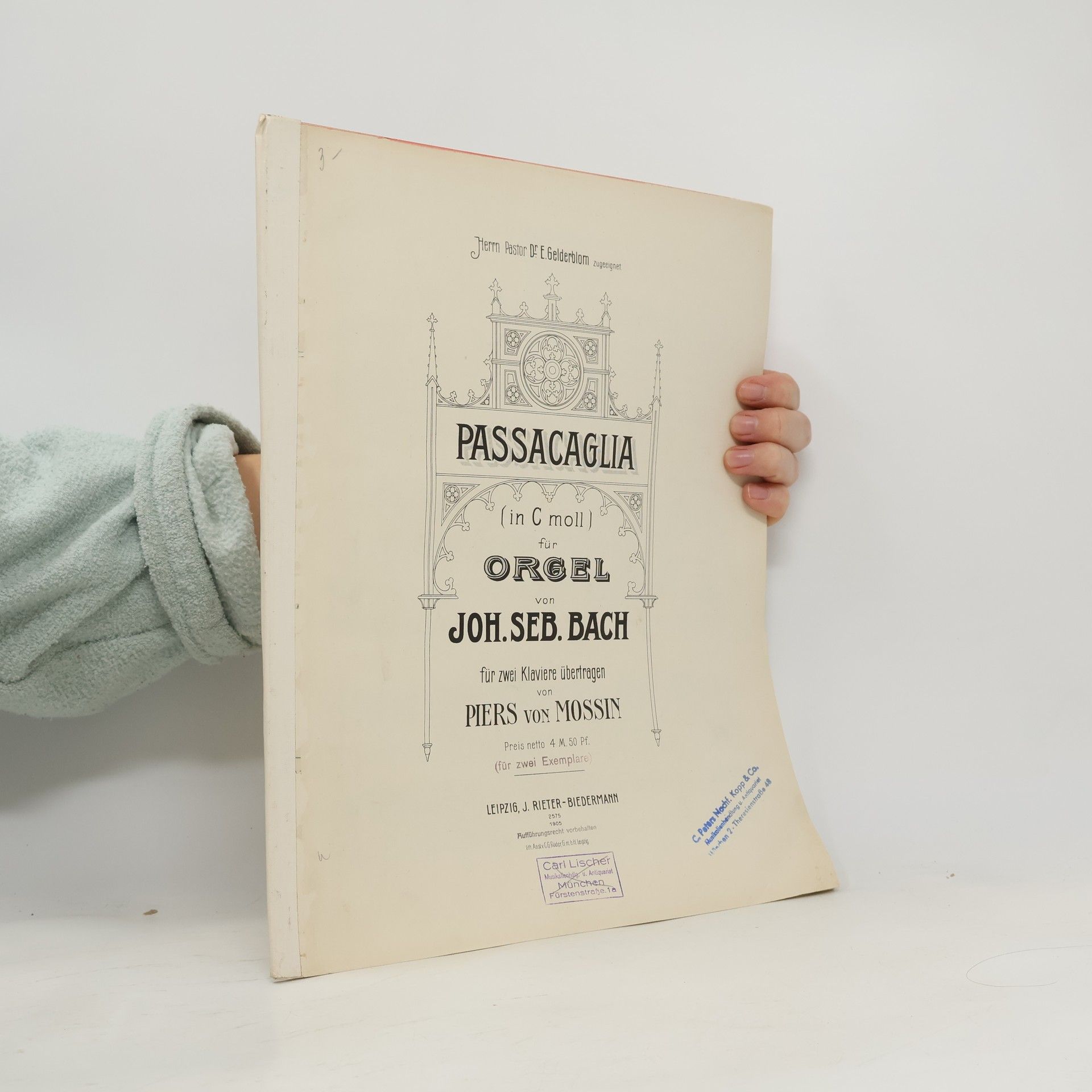 Passacaglia (in C moll) für Orgel