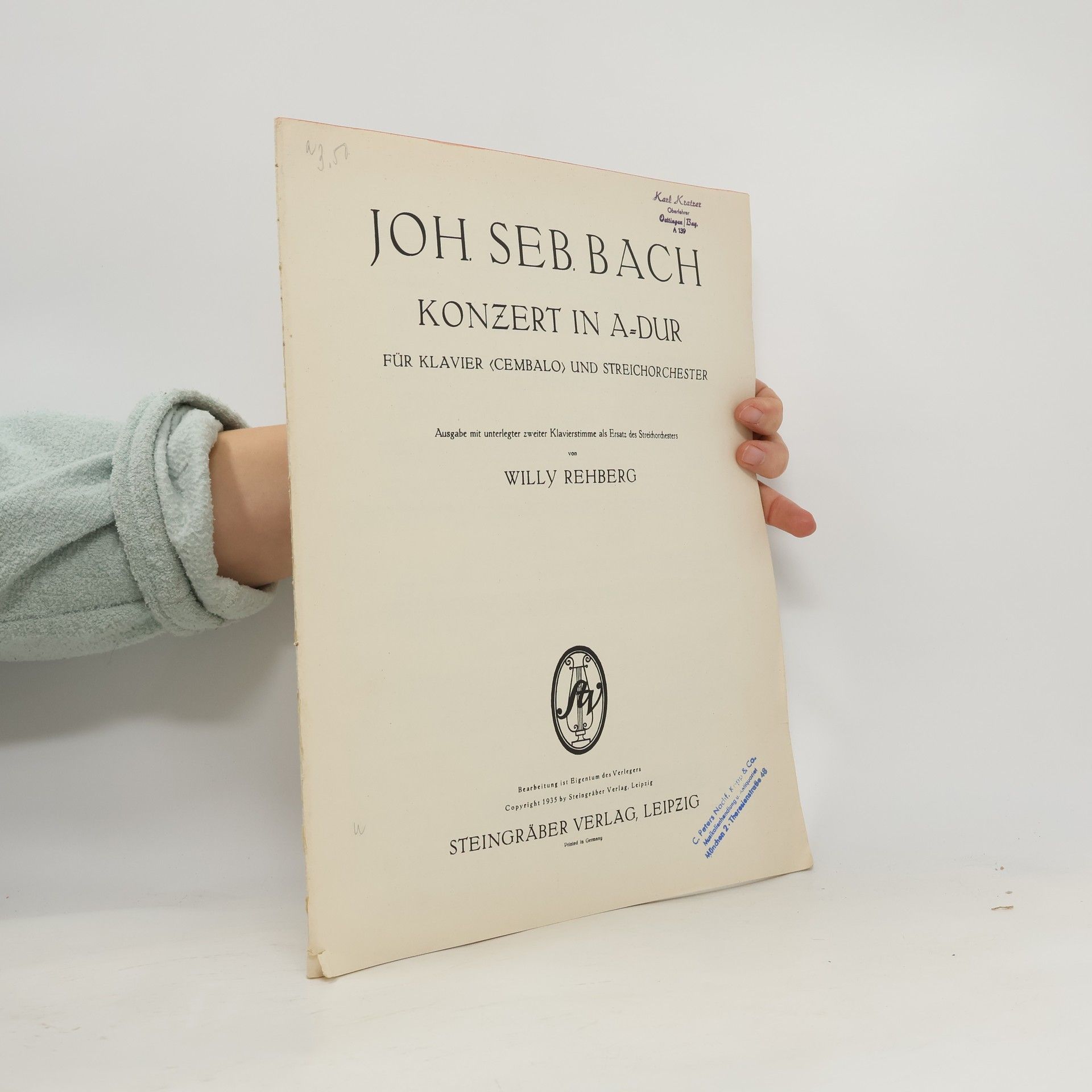 Konzert in A-Dur für Klavier (Cembalo) und Streichorchester