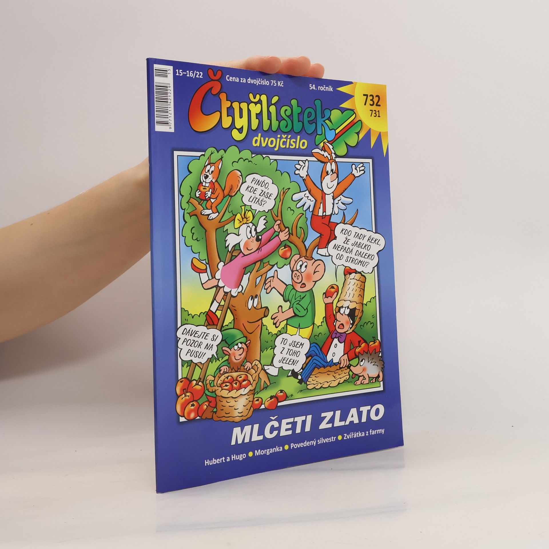 Čtyřlístek dvojčíslo 731/732: Mlčeti zlato. 15-16/2022