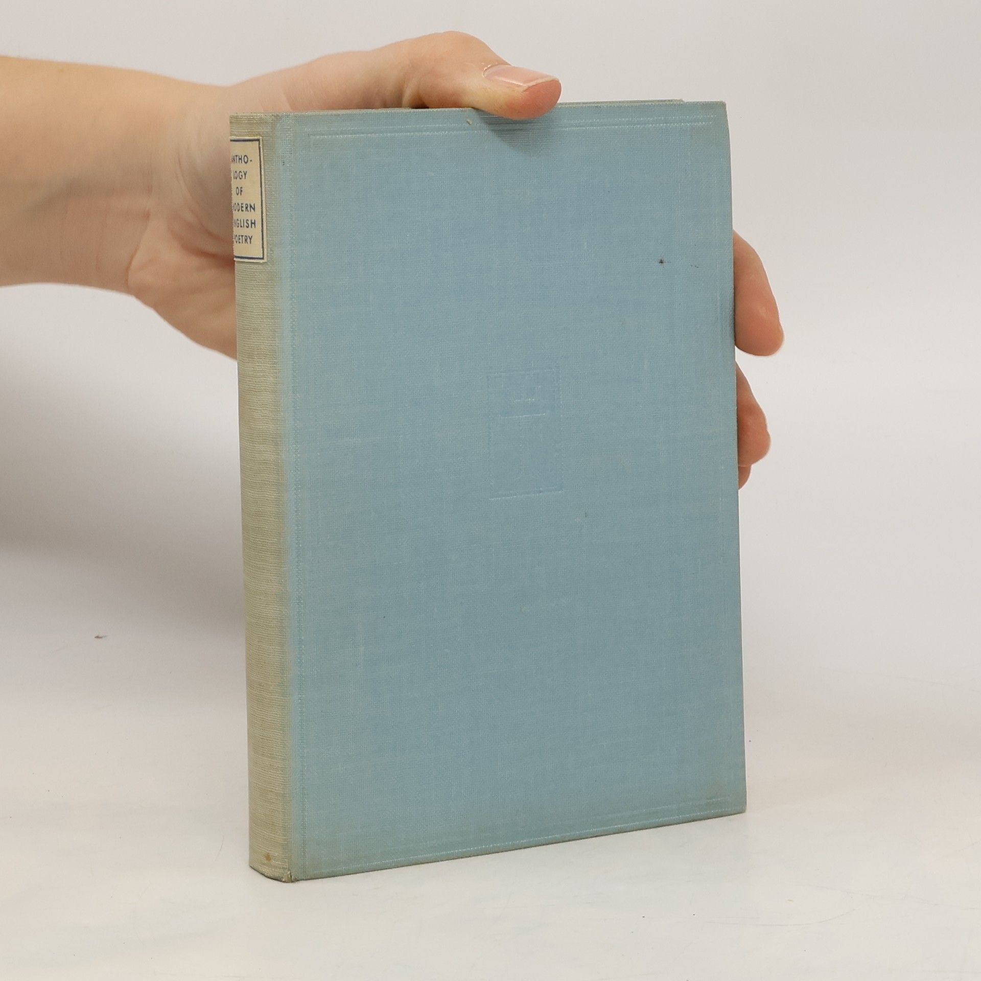 Anthology of modern English poetry