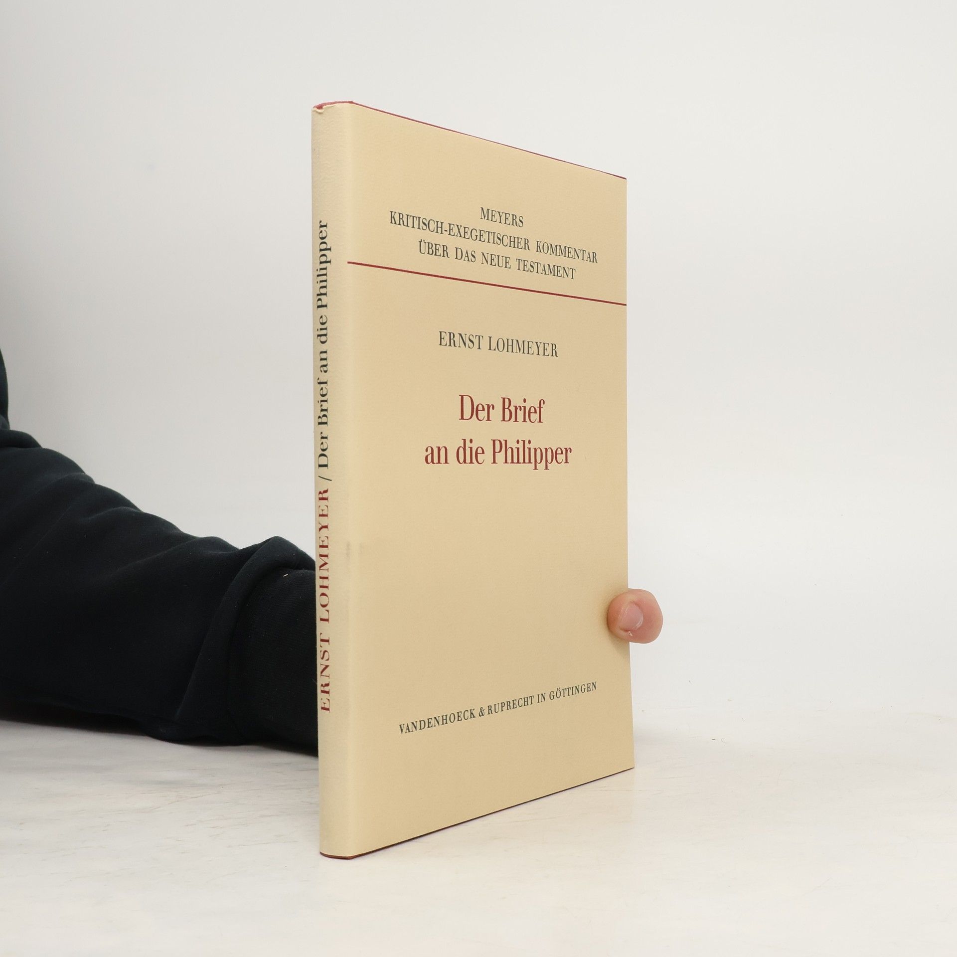 Ernst Lohmeyer Der Brief an die Philipper