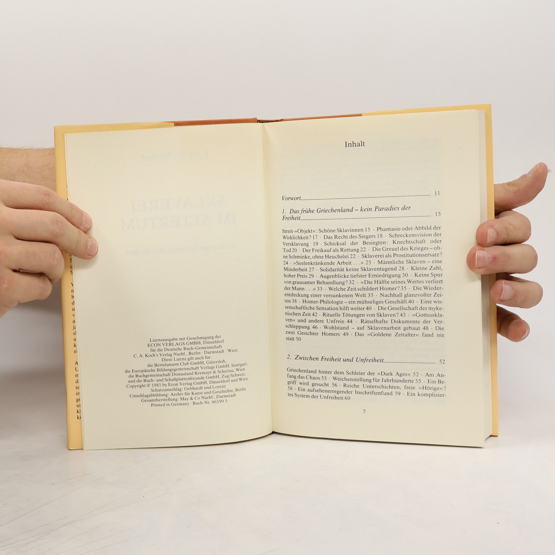 Carl W.Weber Sklaverei im Altertum