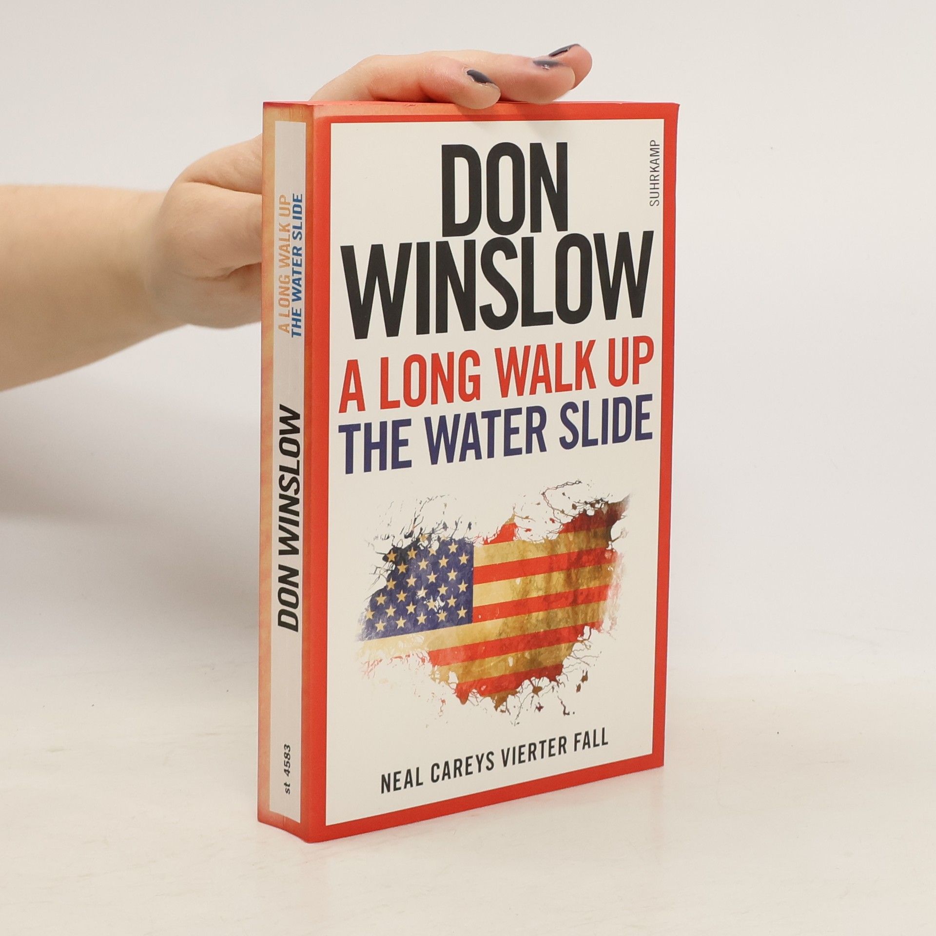 A long walk up the water slide