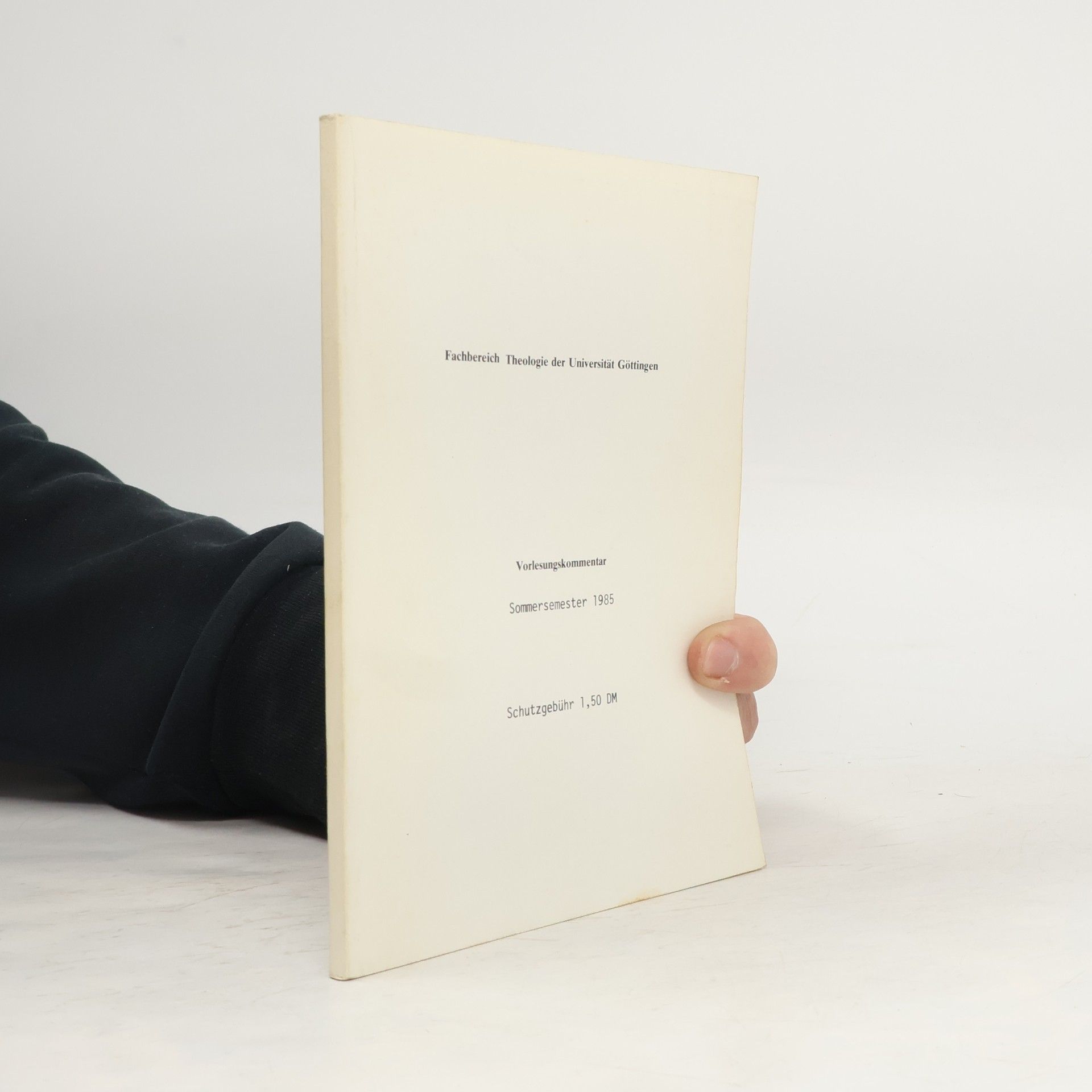 Autorenkollektiv Vorlesungskommentar Sommersemester 1985