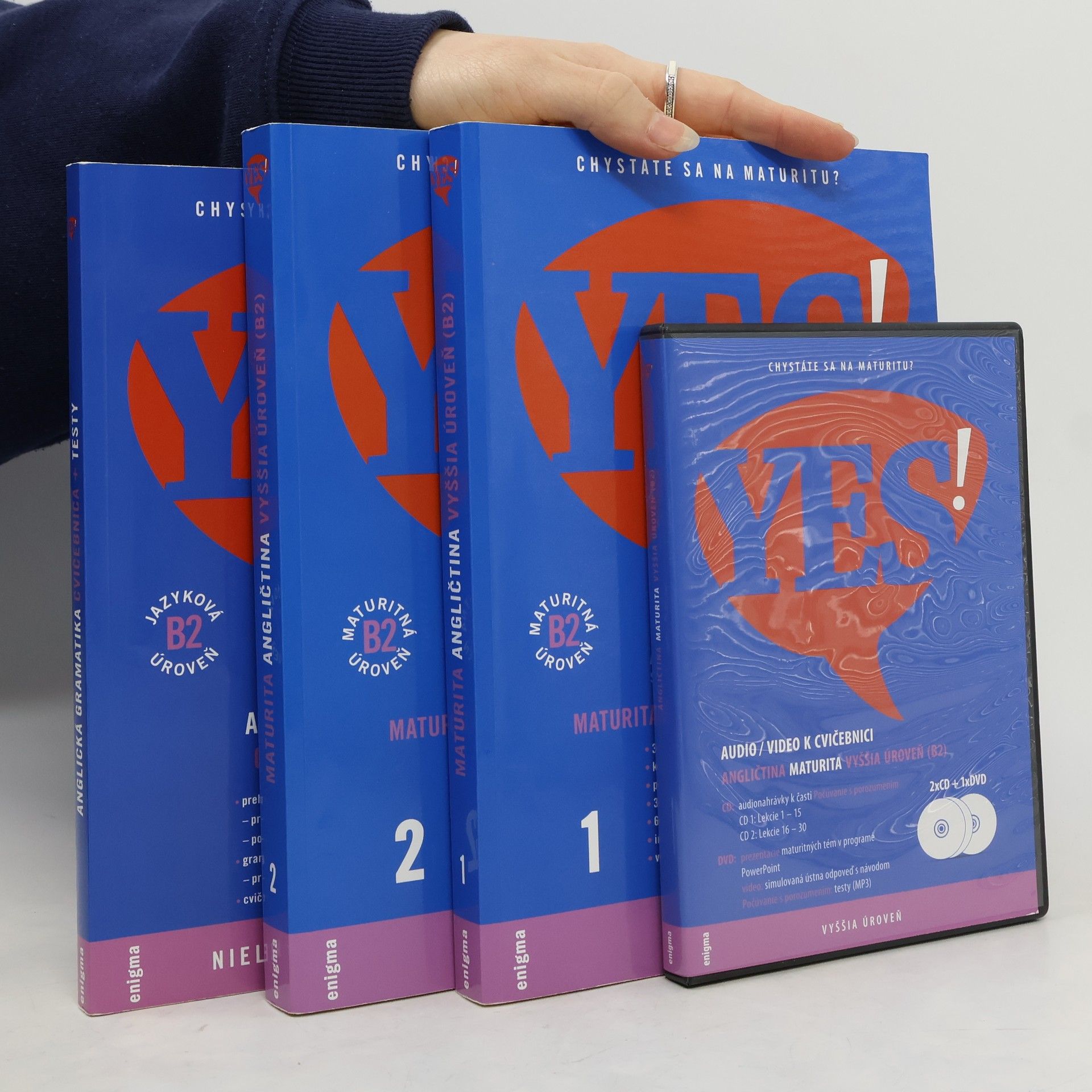Andrea Billíková Yes! Maturita angličtina vyššia úroveň B2 (1.-2. díl + 2 CD + 1 DVD + anglická gramatika)