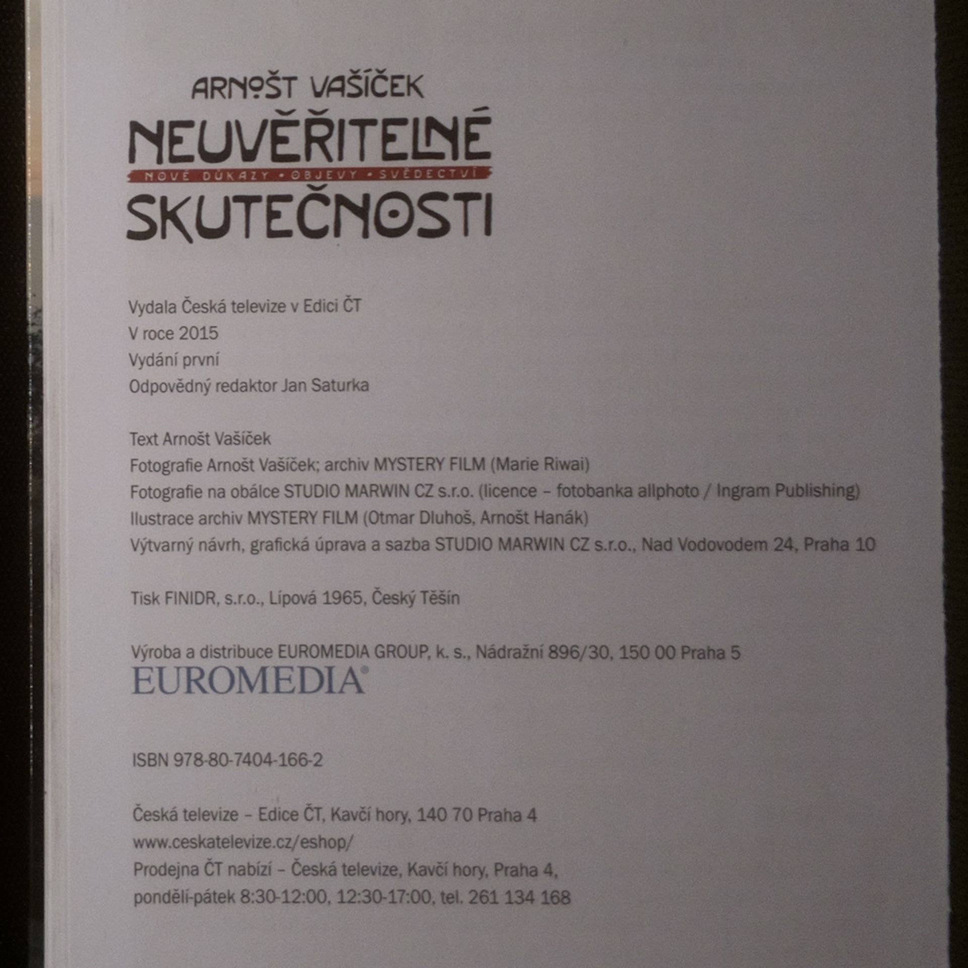 Arnošt Vašíček Neuvěřitelné skutečnosti