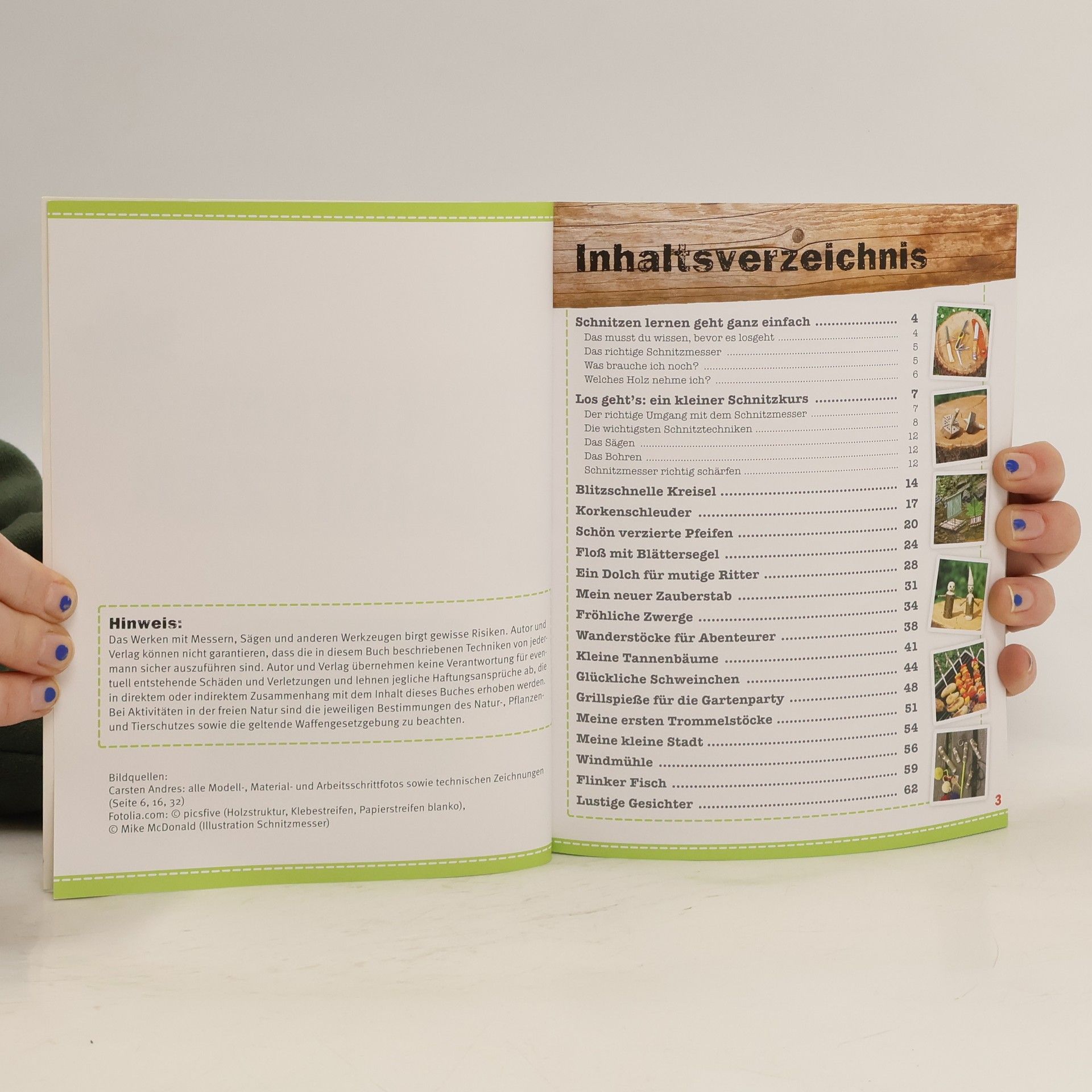 Autorenkollektiv Ich lerne Schnitzen - 16 kreative Projekte aus Grünholz