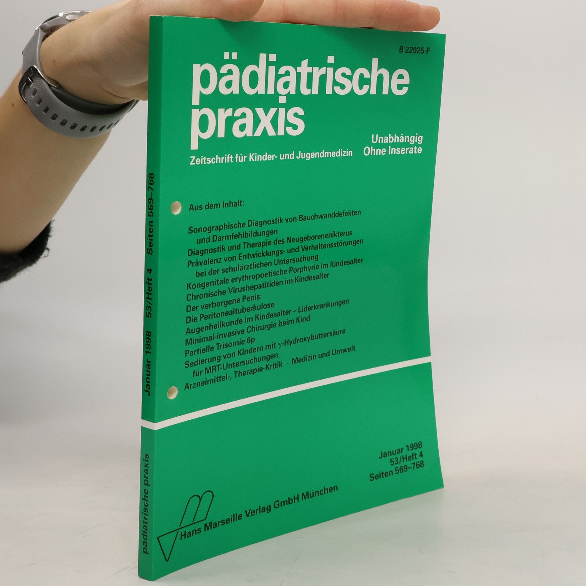 Auteurscollectief Pädiatrische praxis 1/1998