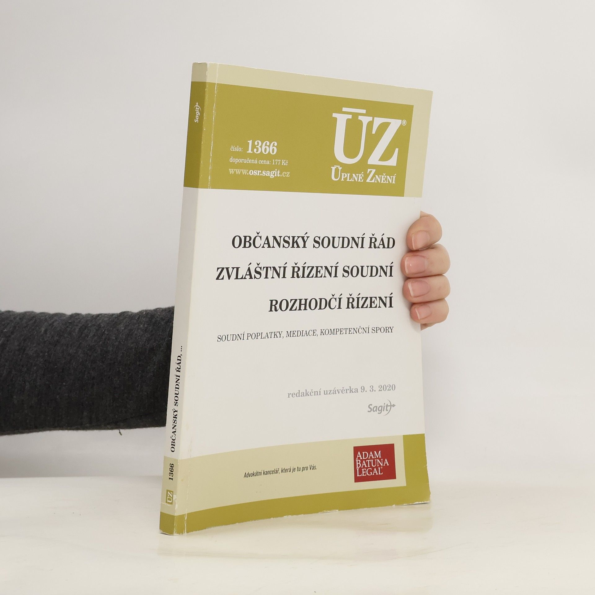 Kolektív autorov Občanský soudní řád. Zvláštní řízení soudní. Rozhodčí řízení
