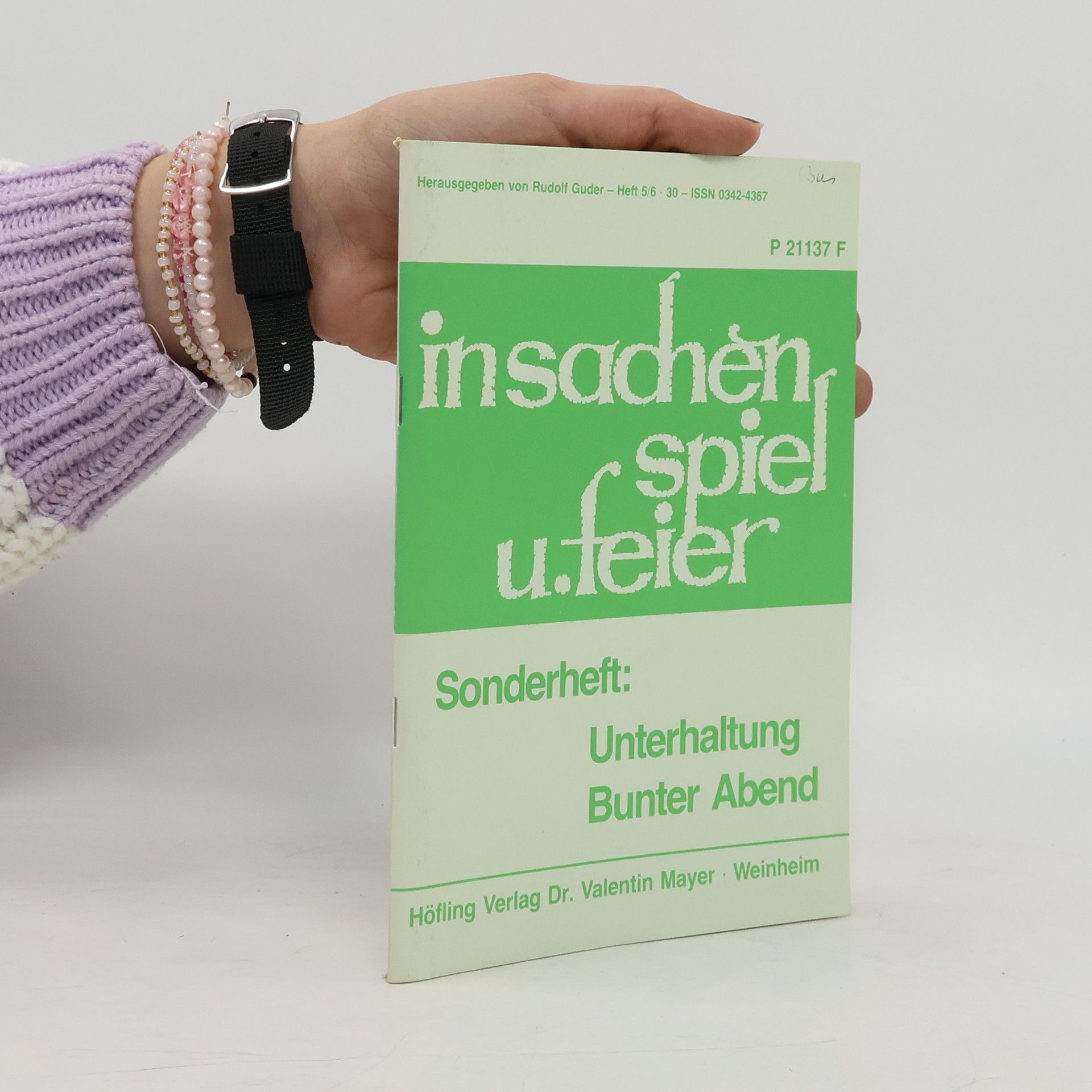 Rudolf Guder Insachen spiel u.feier