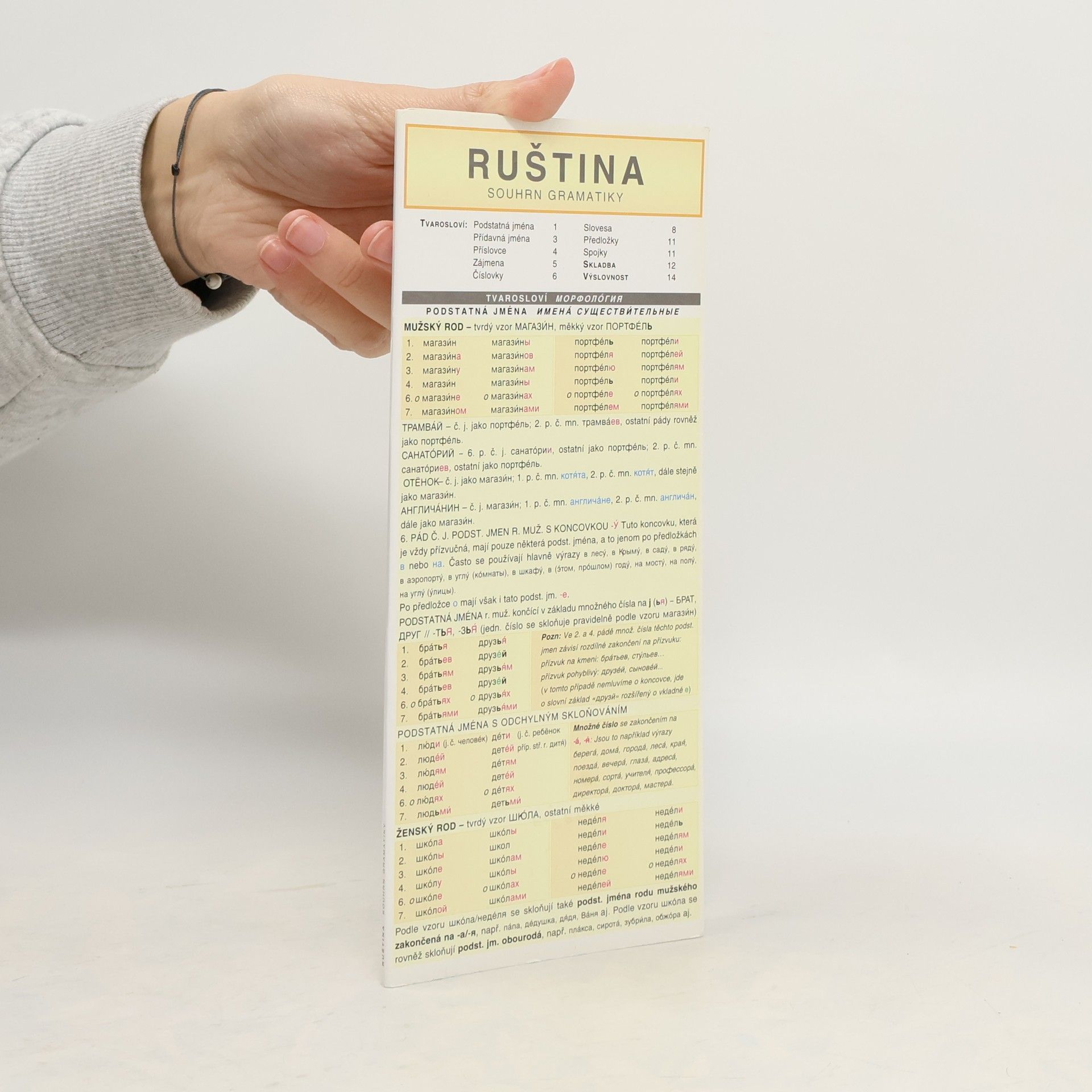 RUŠTINA souhrn gramatiky