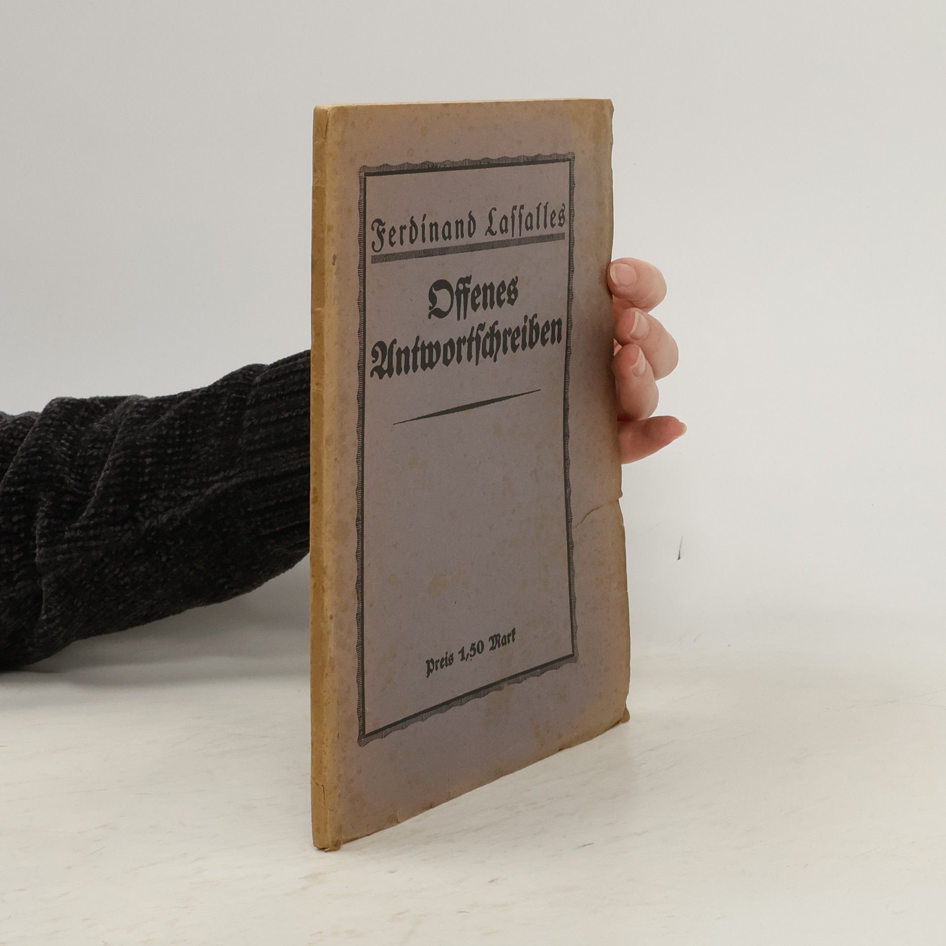 Offenes Antwortschreiben an das Zentral-Komitee zur Berufung eines Allgemeinen Deutschen Arbeiter-Kongresses zu Leipzig