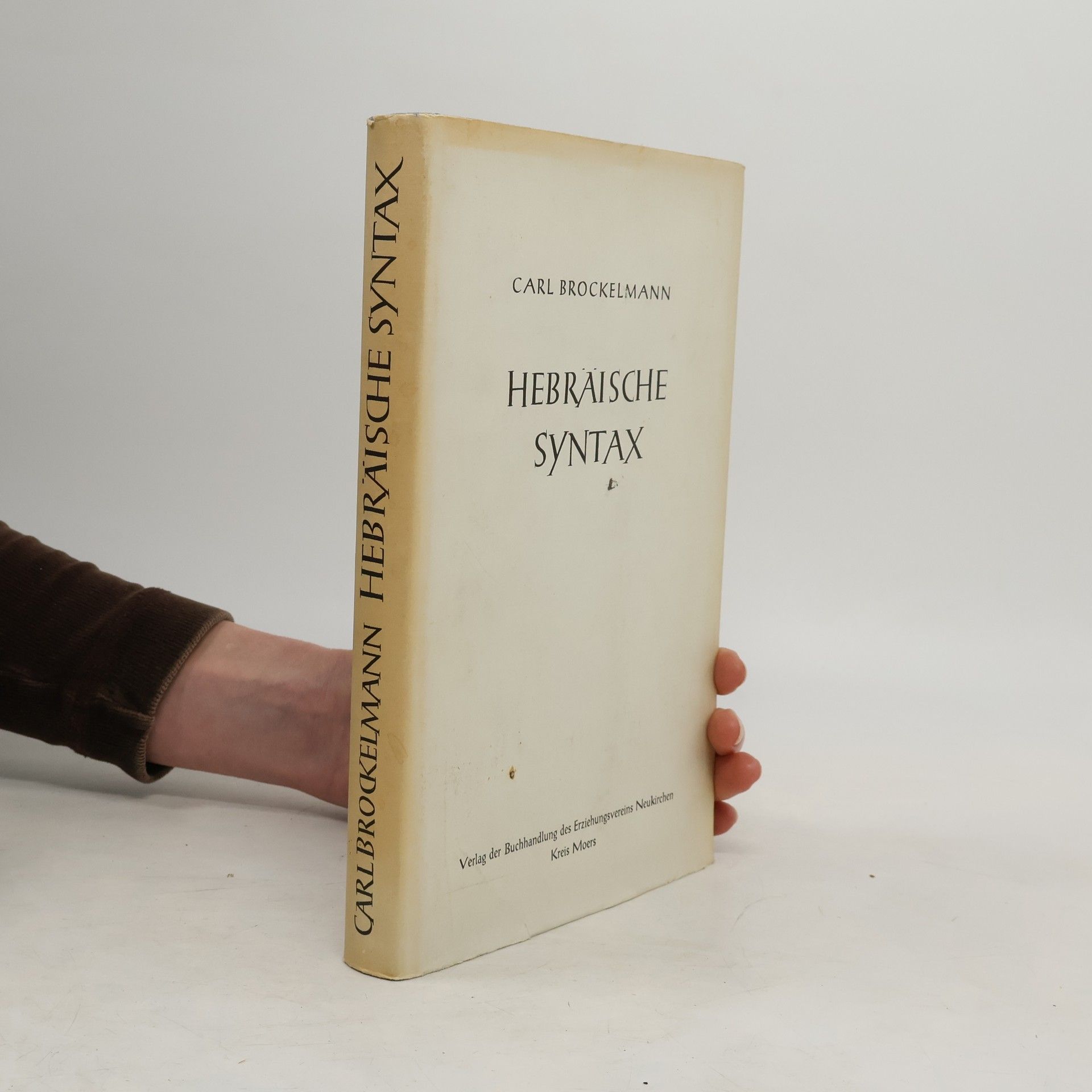 Carl Brockelmann Hebraische Syntax
