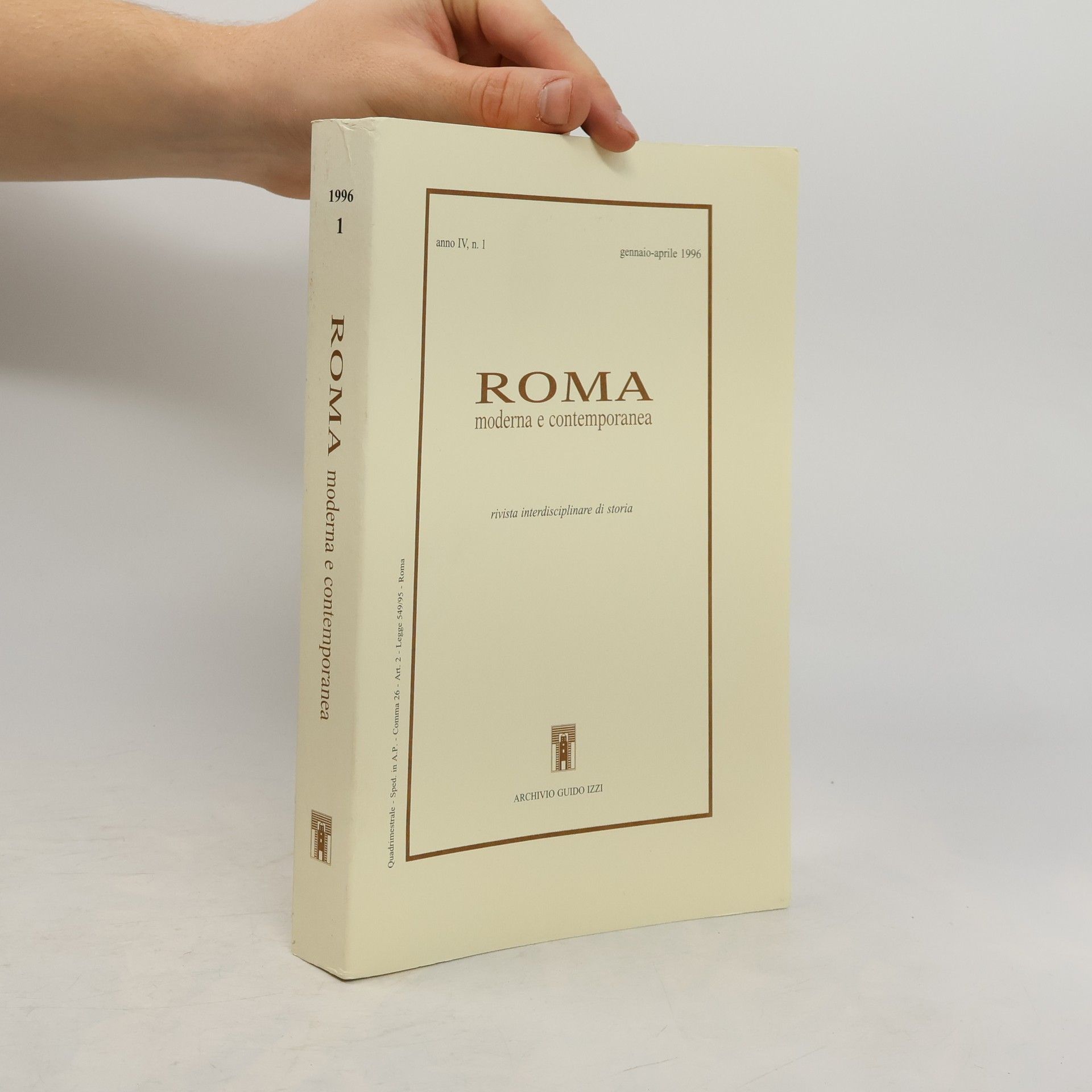 Kolektiv autorů Roma moderna e contemporanea IV, n. 1