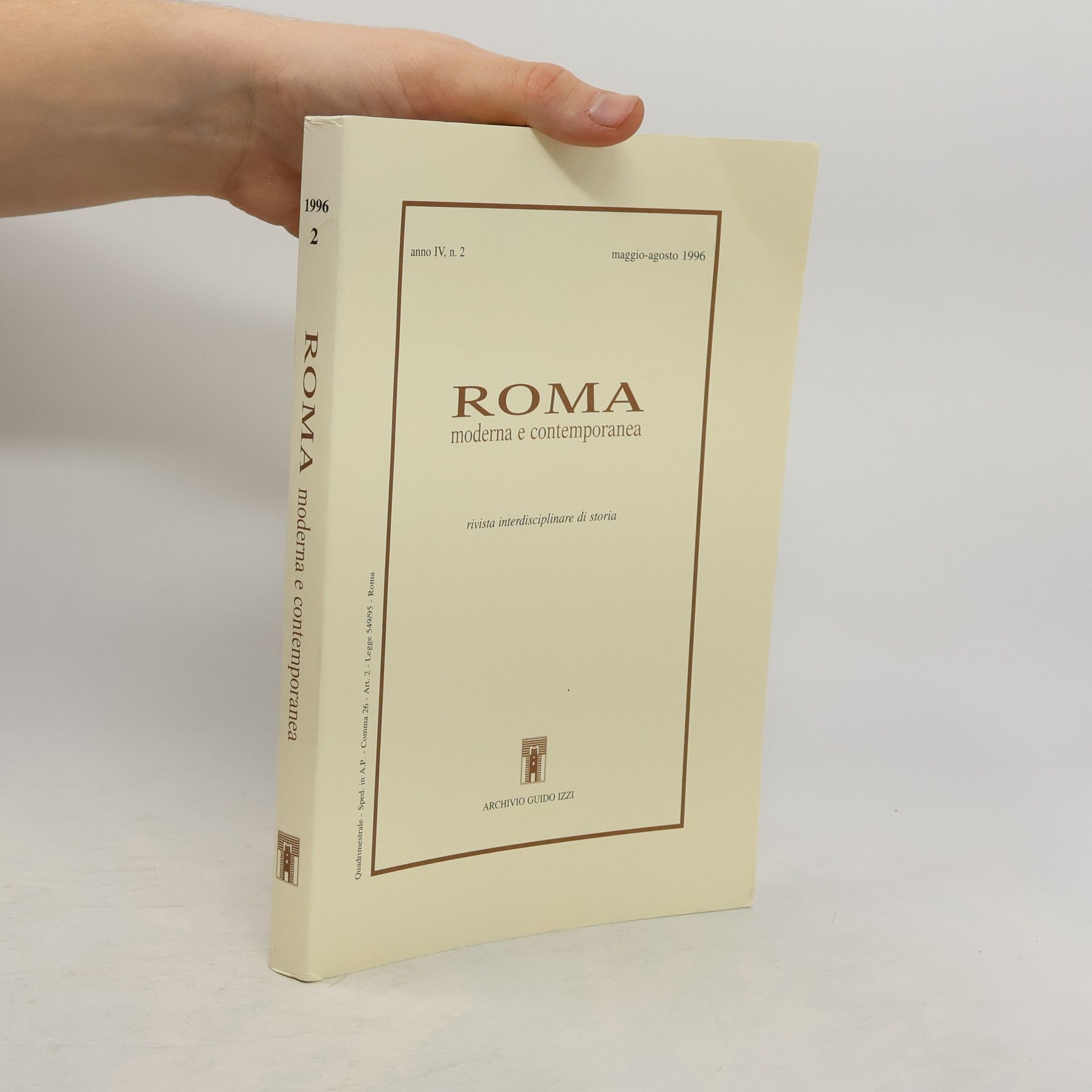 AA.VV. Roma moderna e contemporanea IV, n. 2