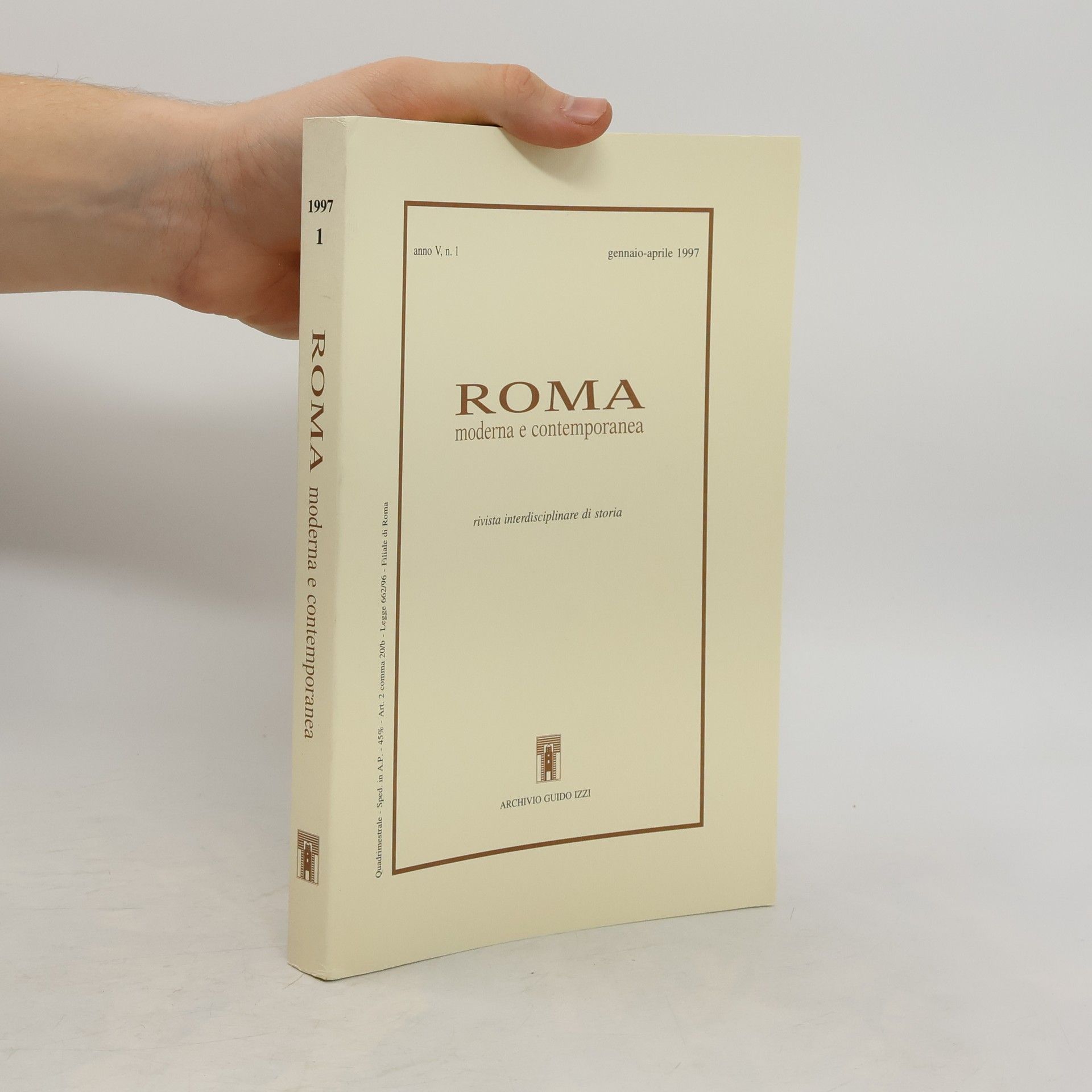 Auteurscollectief Roma moderna e contemporanea V, n. 1