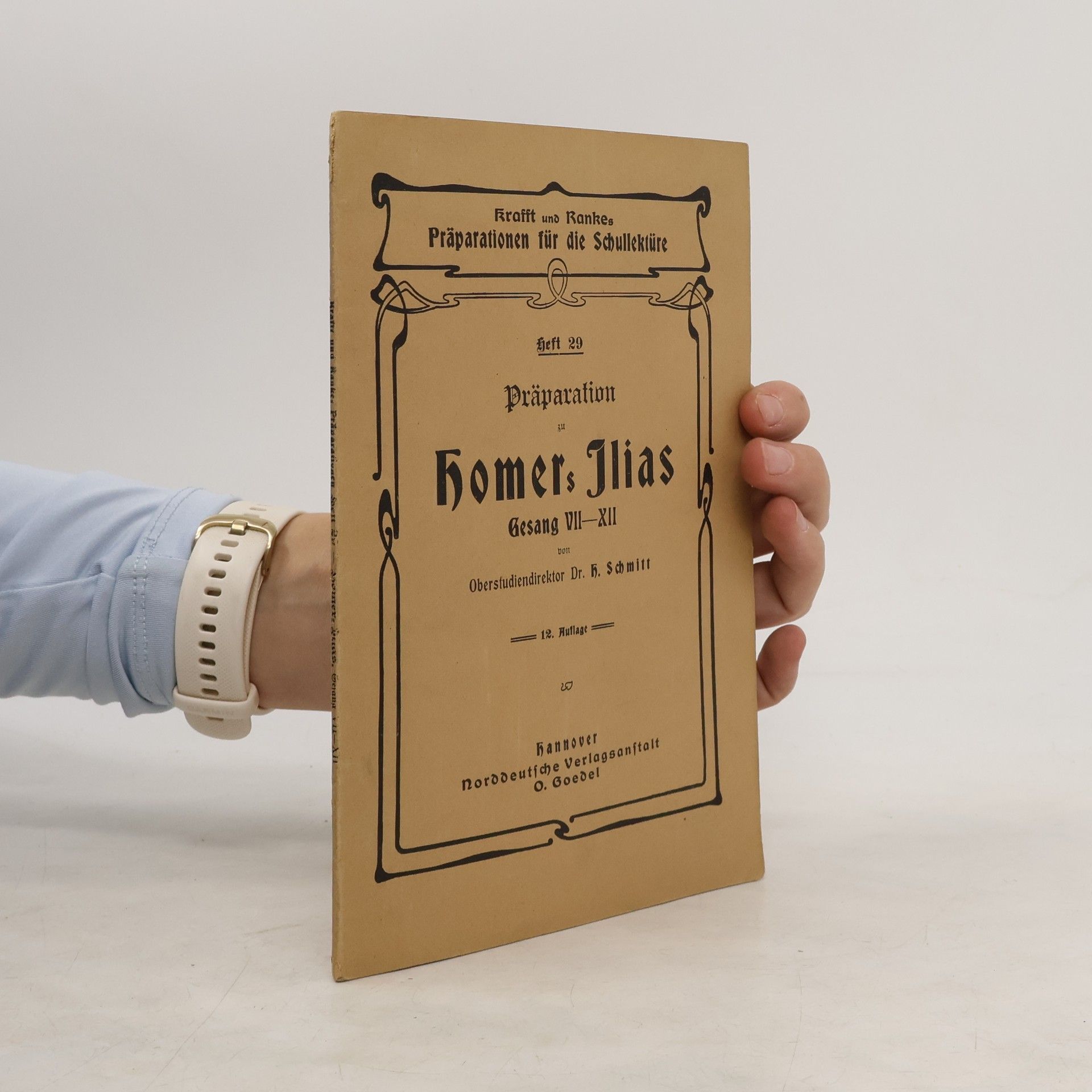 Präparation zu Homers Ilias. Gesang I-VI