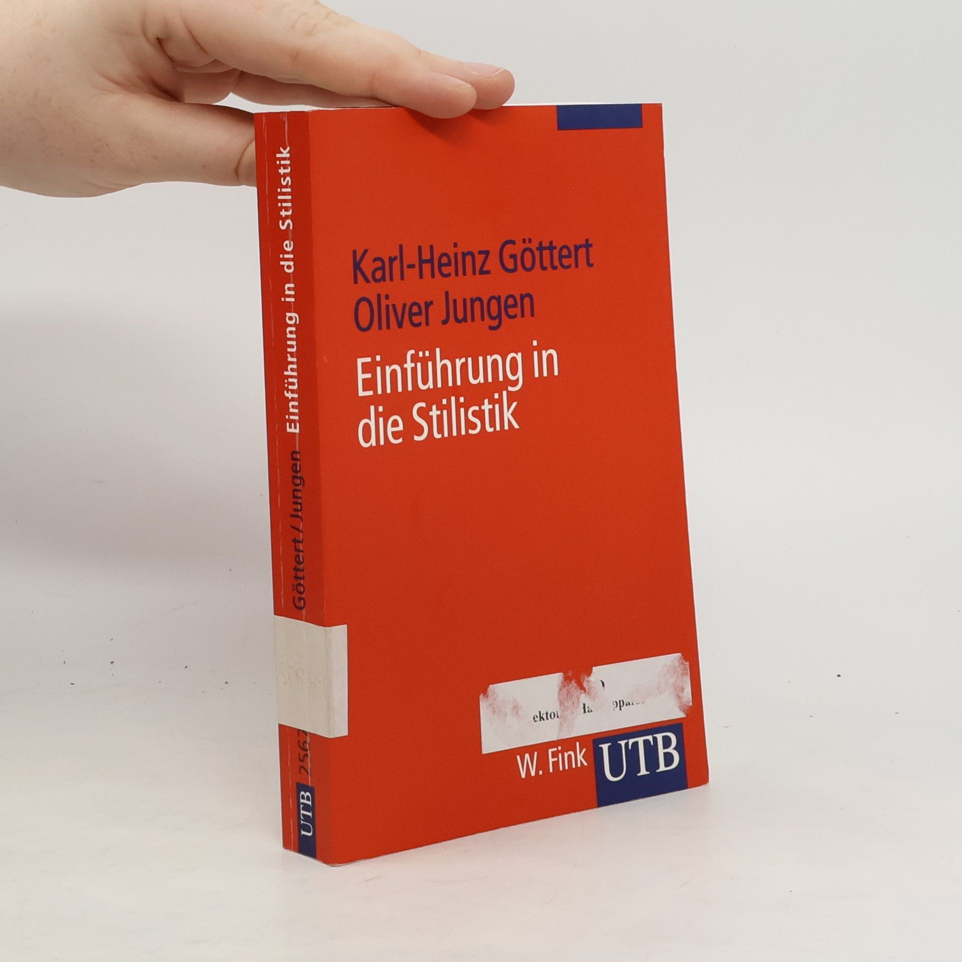 Karl-Heinz Göttert Einführung in die Stilistik