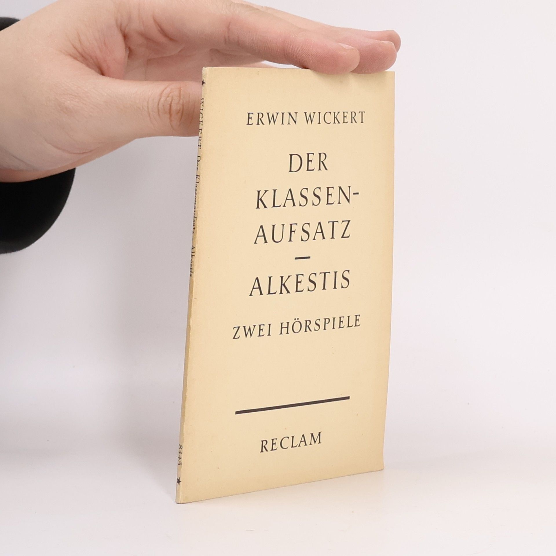 Erwin Wickert Der Klassenaufsatz