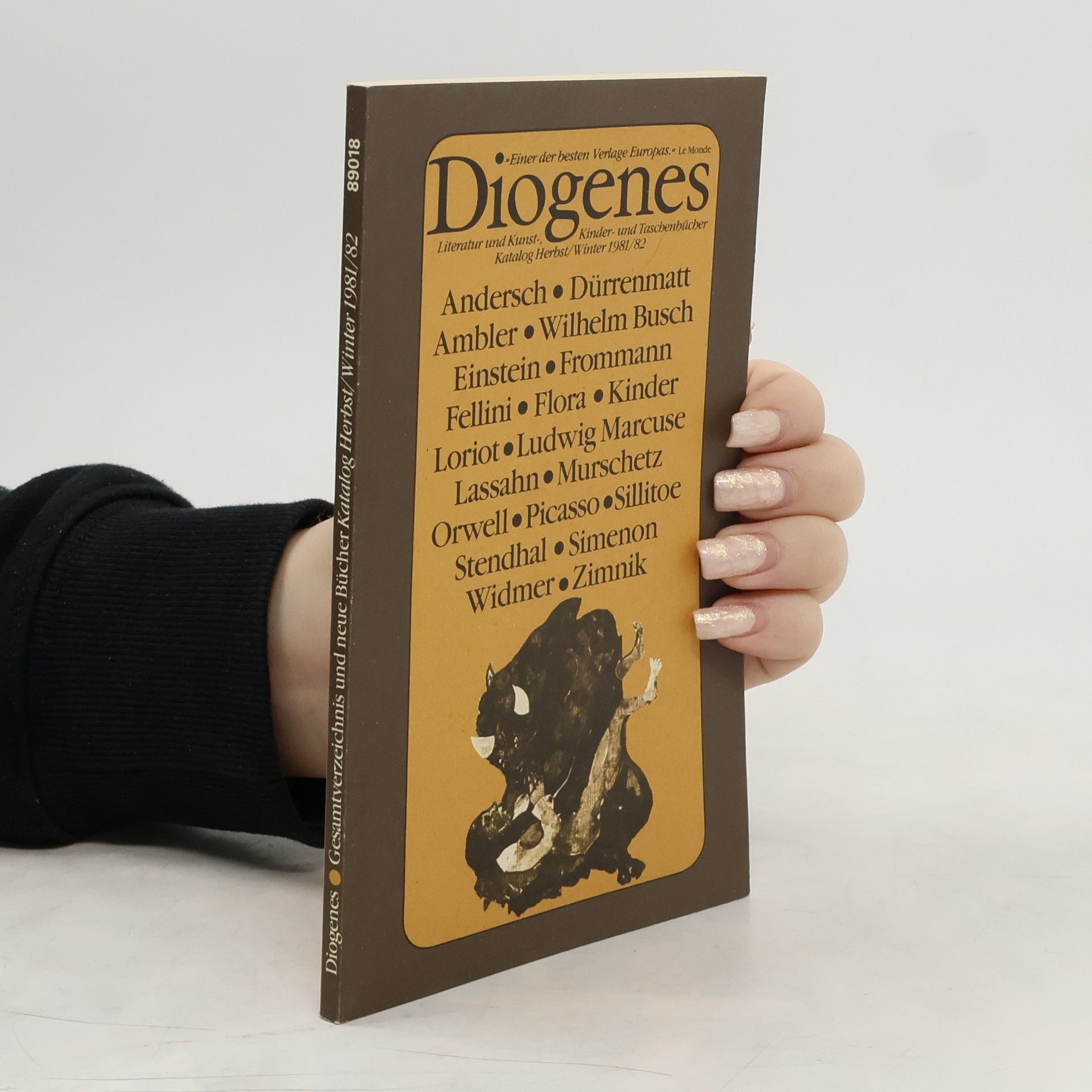 Auteurscollectief Diogenes Gesamtverzeichnis und neue Bücher Katalog Herbst/Winter 1981/82